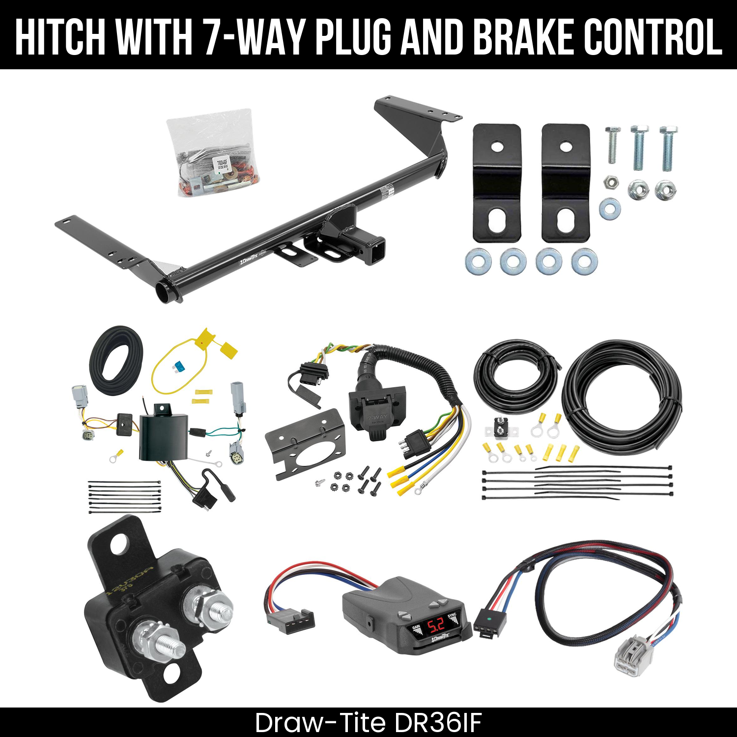 Trailer Hitch , 7-Way , Draw-Tite Activator IV Brake Control