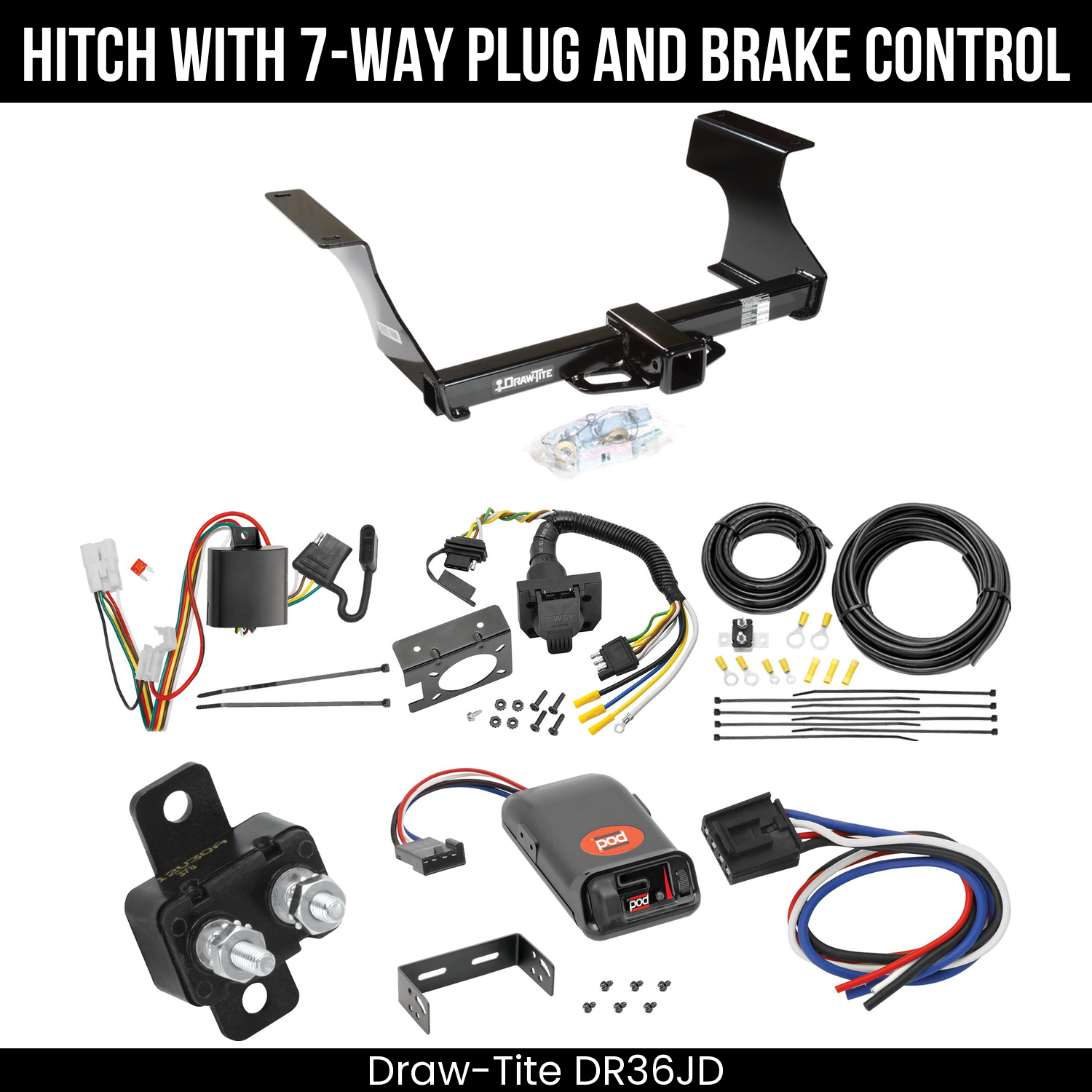Trailer Hitch , 7-Way , Pro Series POD Brake Control