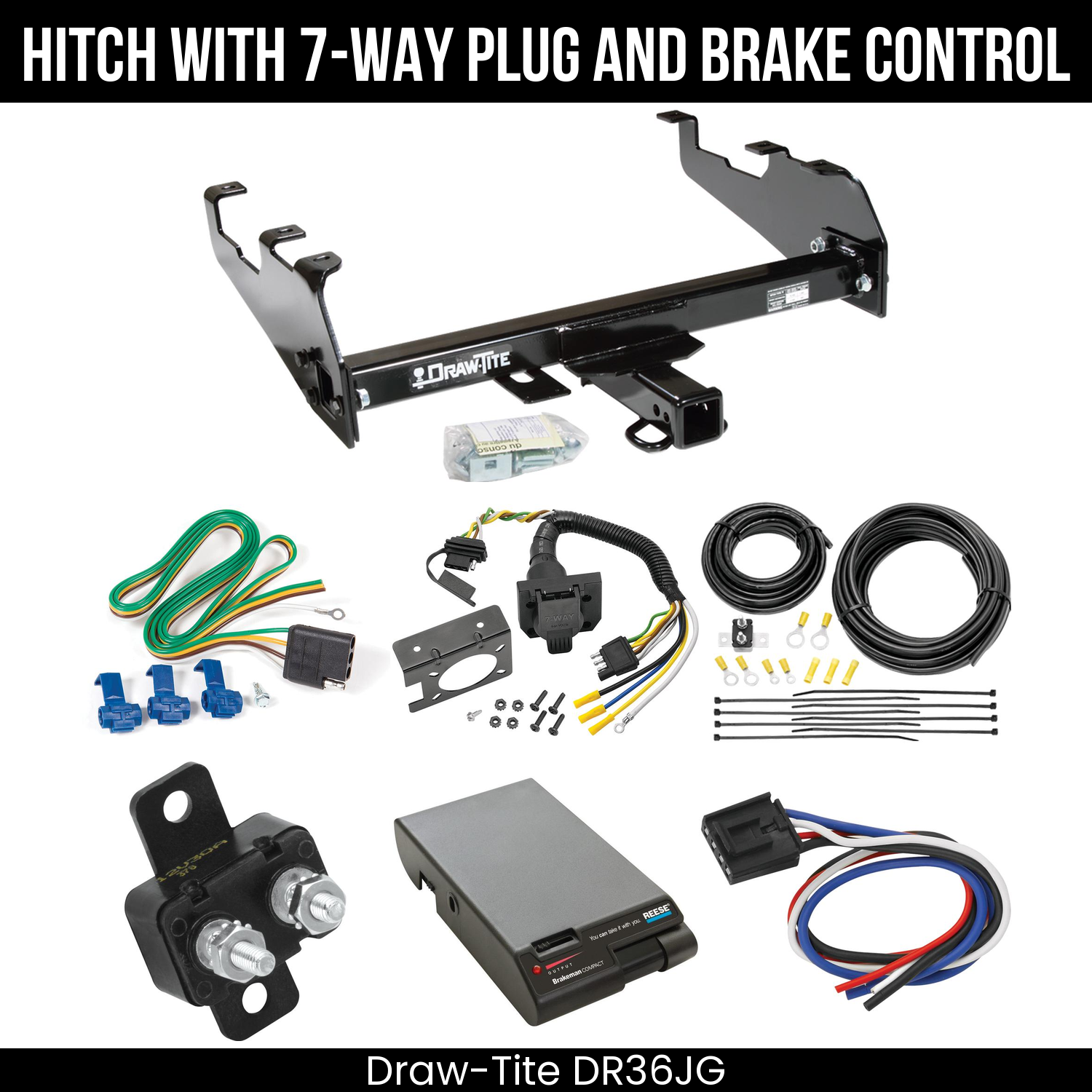 Trailer Hitch , 7-Way , Reese Brakeman Brake Control
