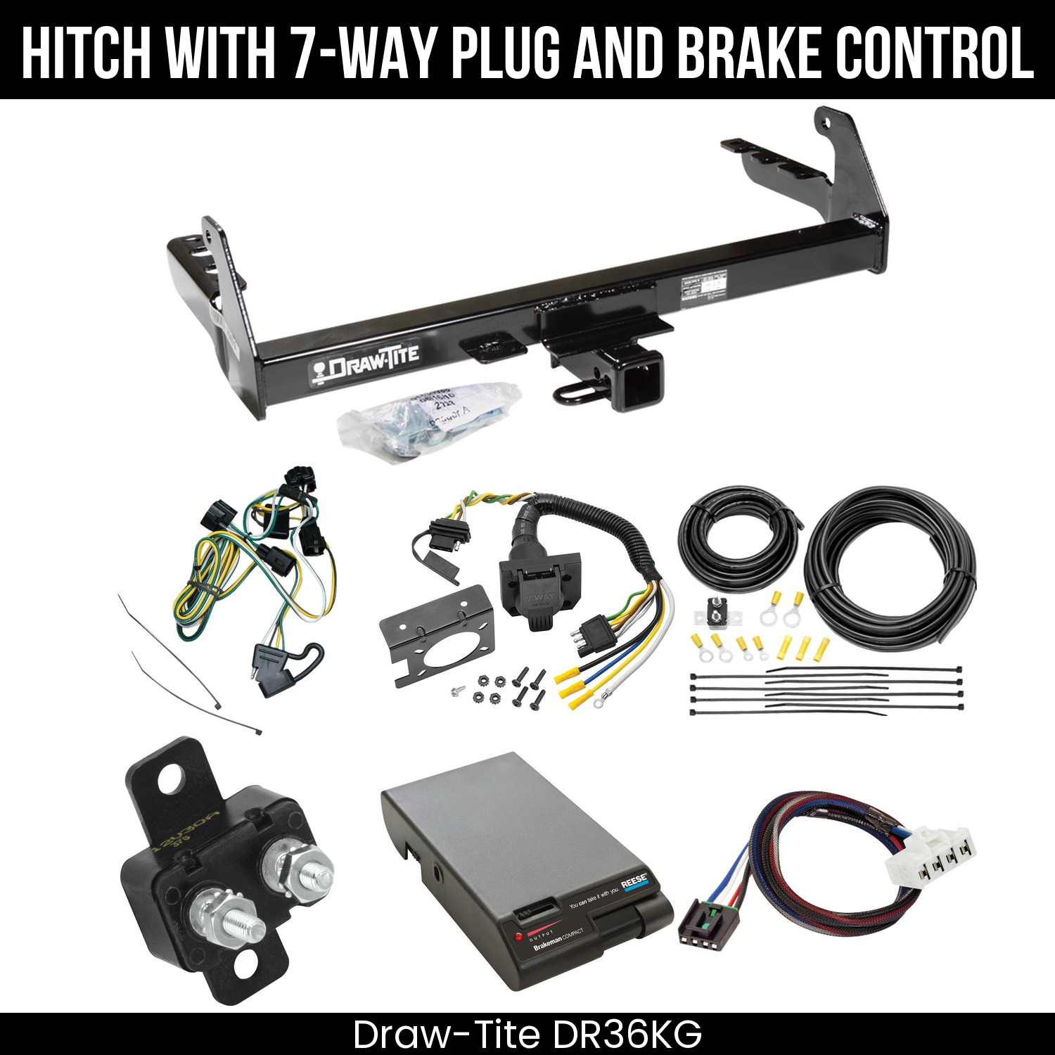 Trailer Hitch , 7-Way , Reese Brakeman Brake Control