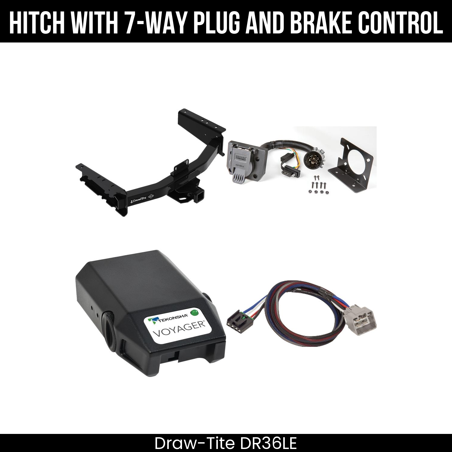 Trailer Hitch , 7-Way , Tekonsha Voyager Brake Control