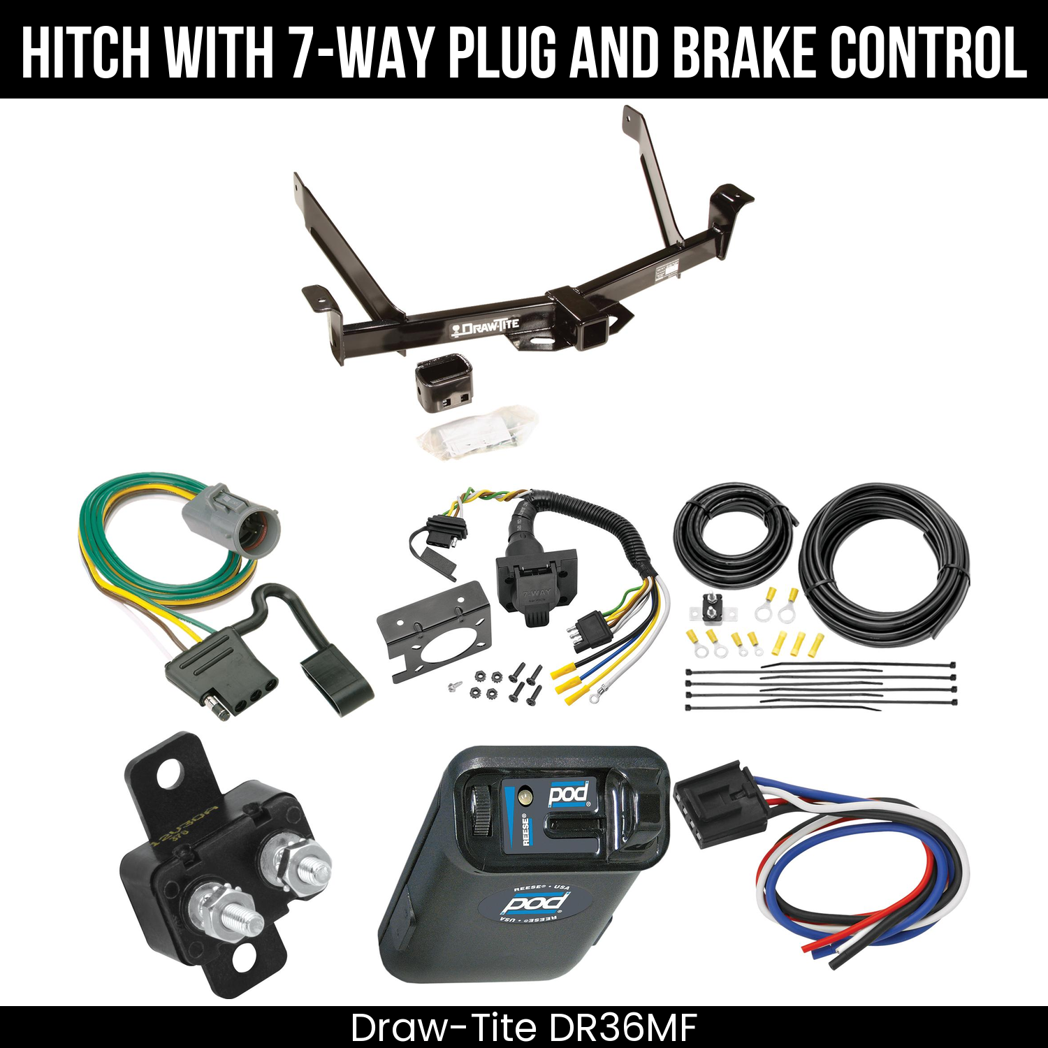 Trailer Hitch , 7-Way , Reese POD Brake Control