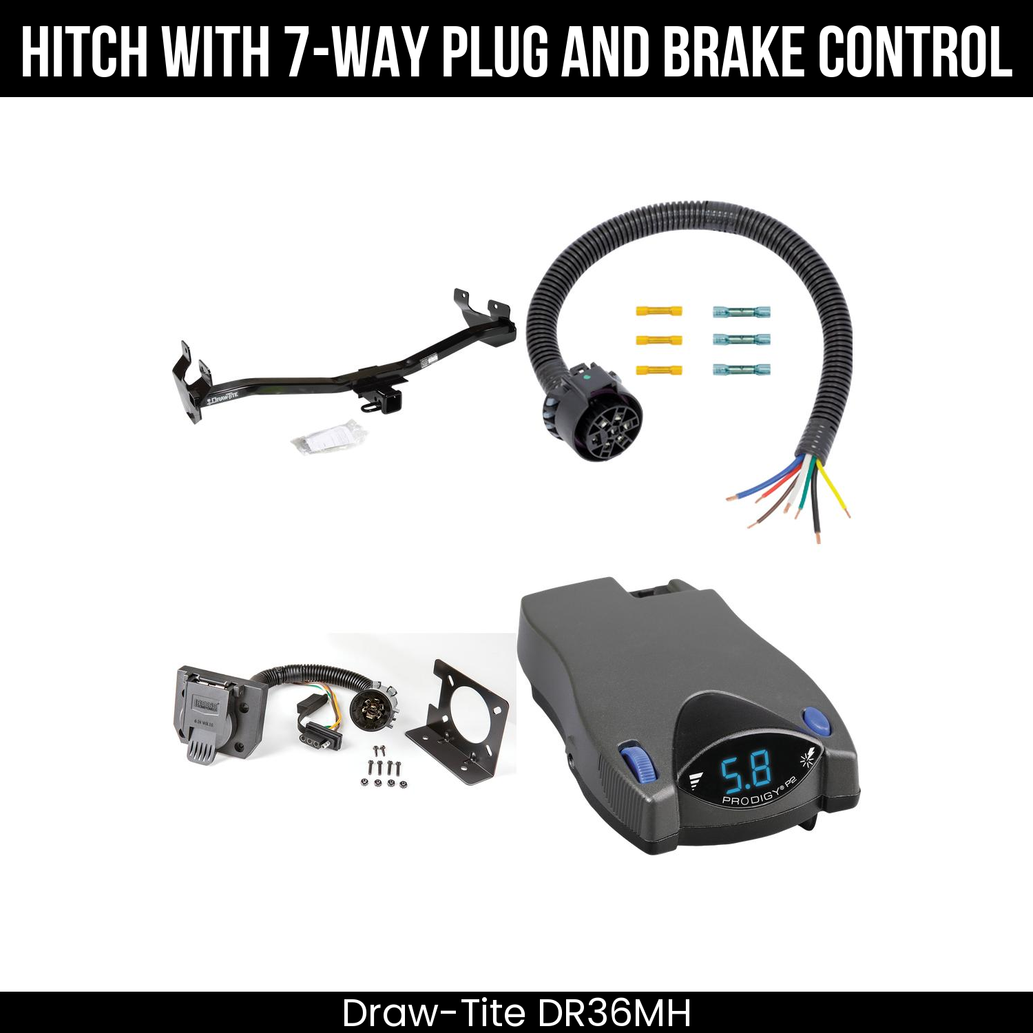 Trailer Hitch , 7-Way , Tekonsha Prodigy P2 Brake Control