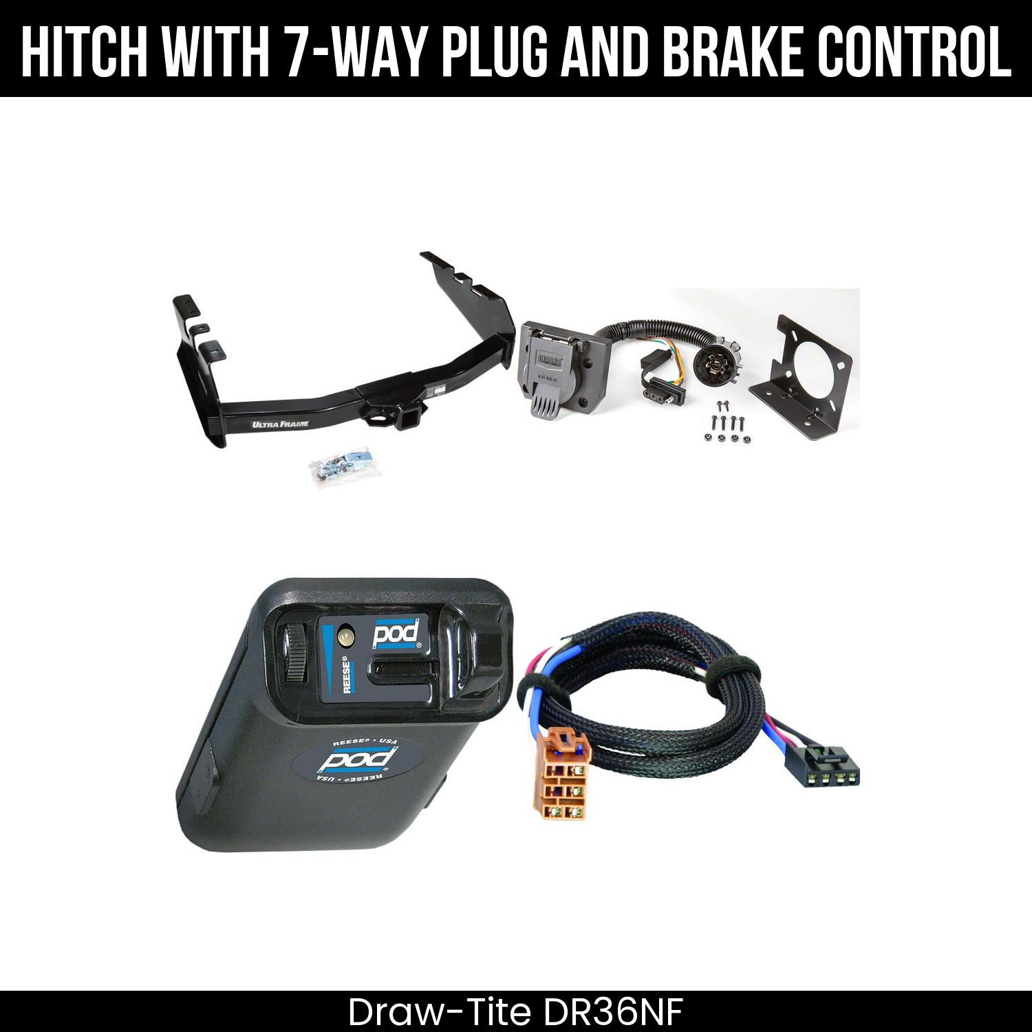Trailer Hitch , 7-Way , Reese POD Brake Control