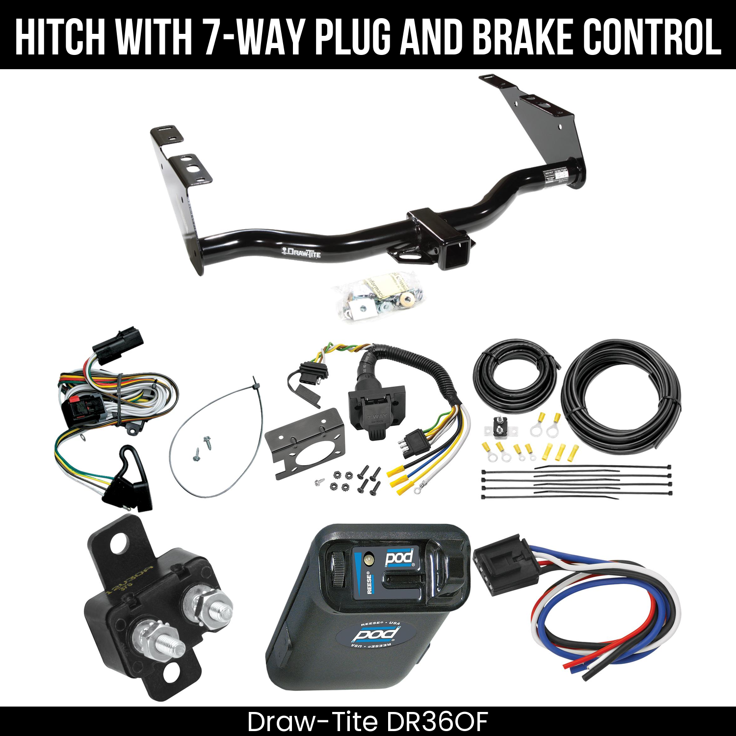 Trailer Hitch , 7-Way , Reese POD Brake Control