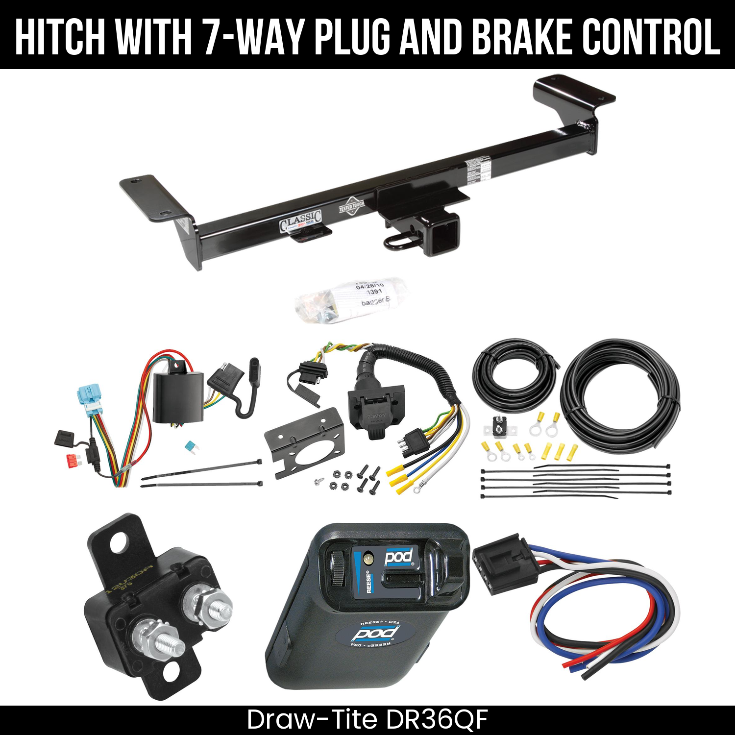 Trailer Hitch , 7-Way , Reese POD Brake Control