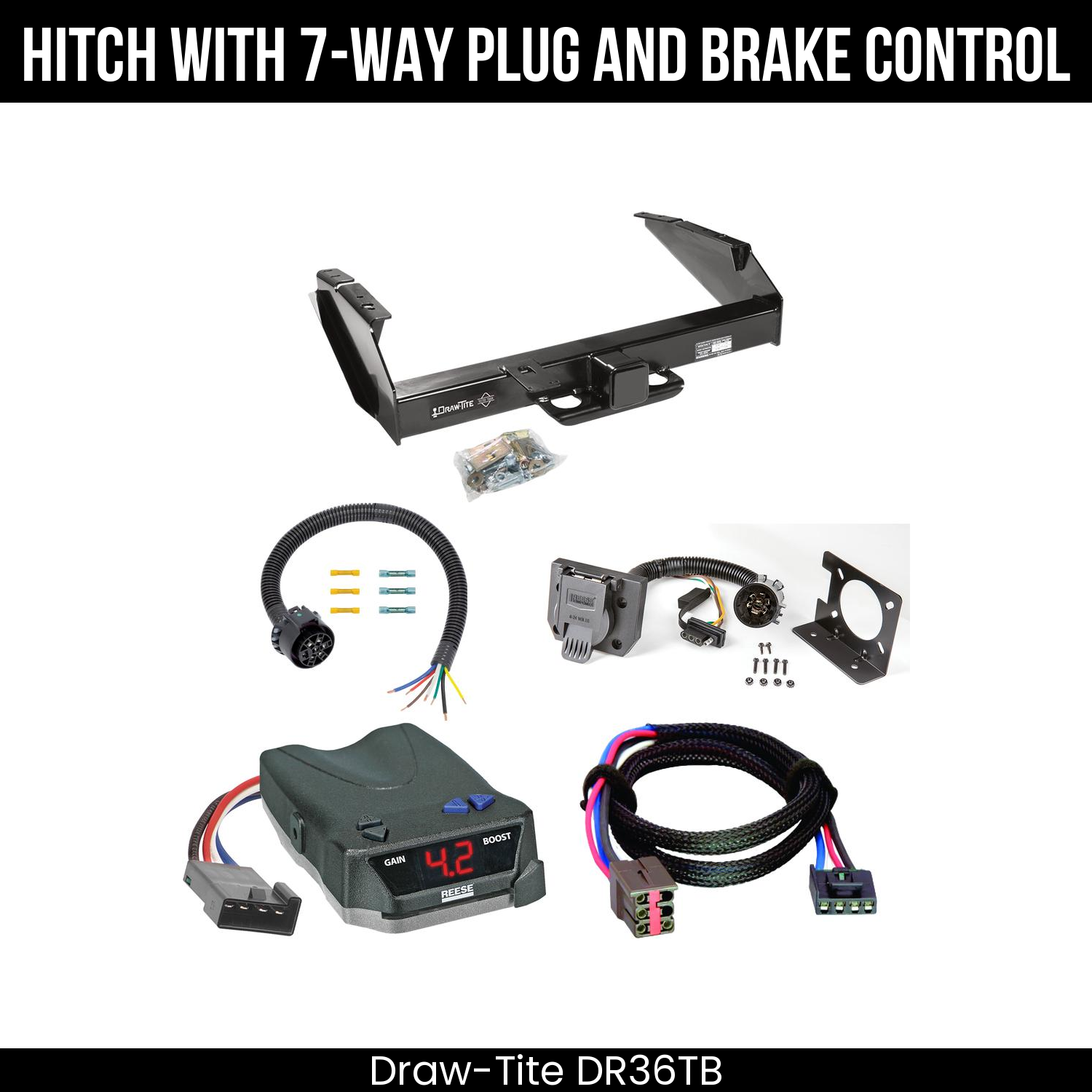 Trailer Hitch , 7-Way , Reese Brake EVN Control