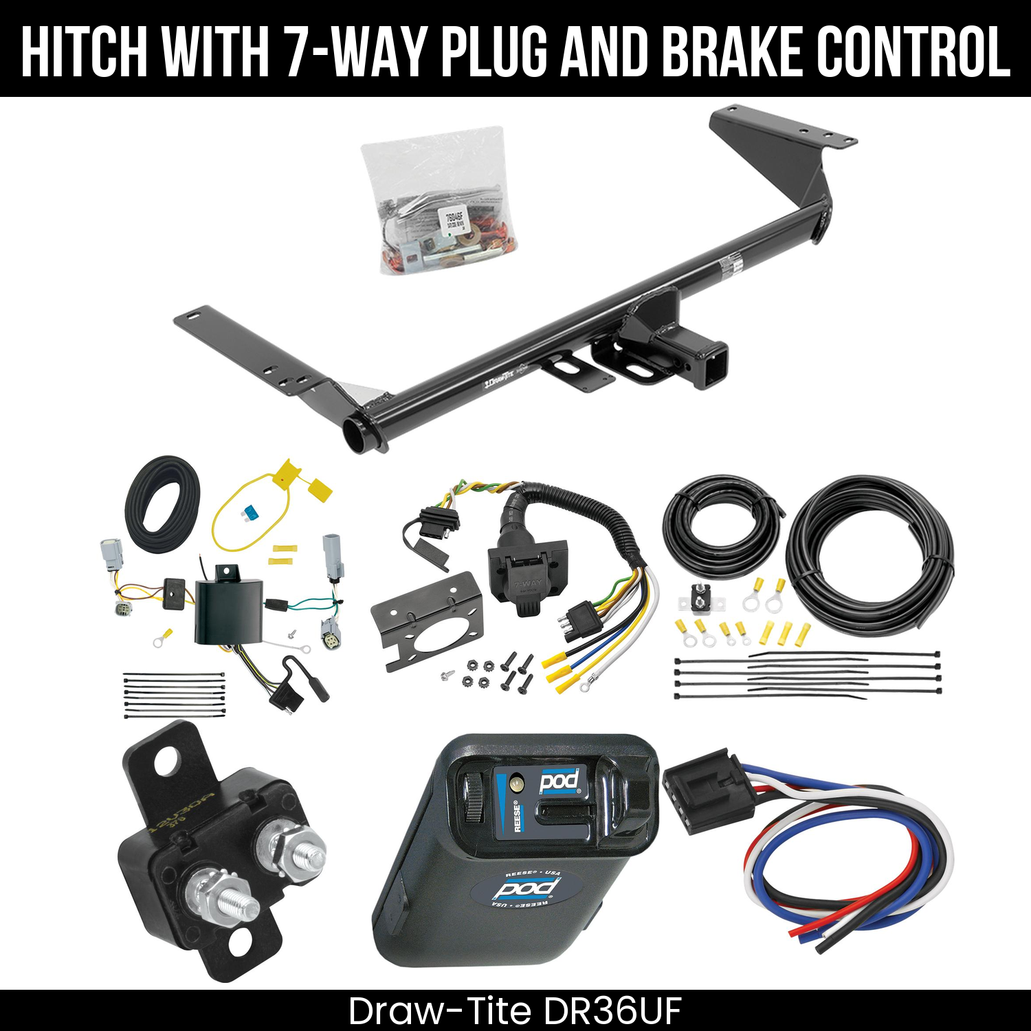 Trailer Hitch , 7-Way , Reese POD Brake Control