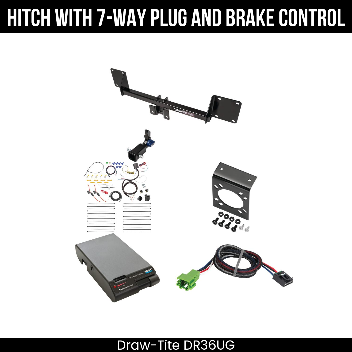 Trailer Hitch , 7-Way , Reese Brakeman Brake Control