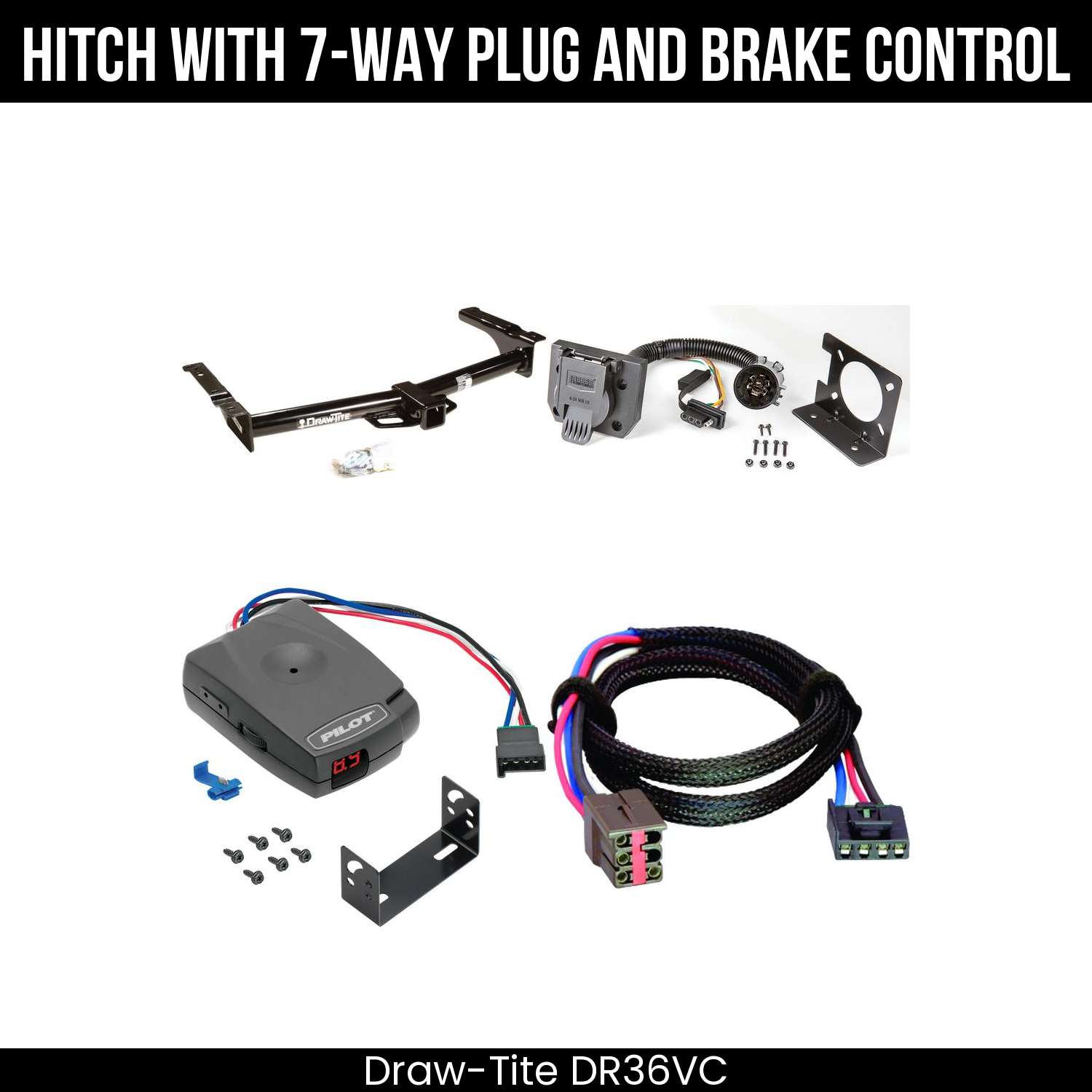 Trailer Hitch , 7-Way , Pro Series Pilot Brake Control