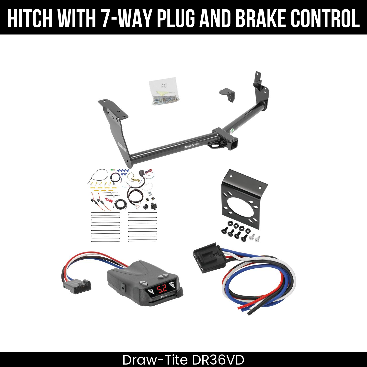 Trailer Hitch , 7-Way , Tekonsha Brakeman IV Brake Control