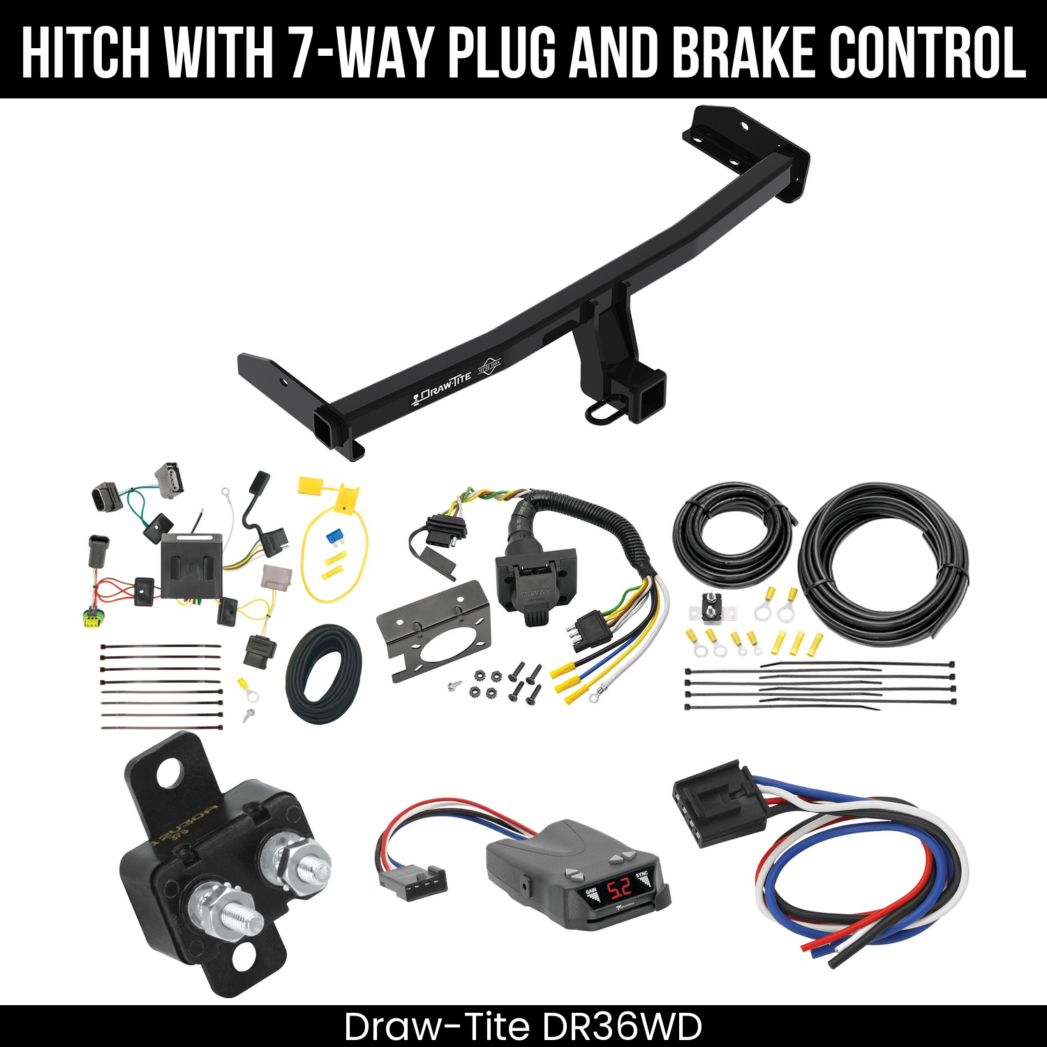 Trailer Hitch , 7-Way , Tekonsha Brakeman IV Brake Control