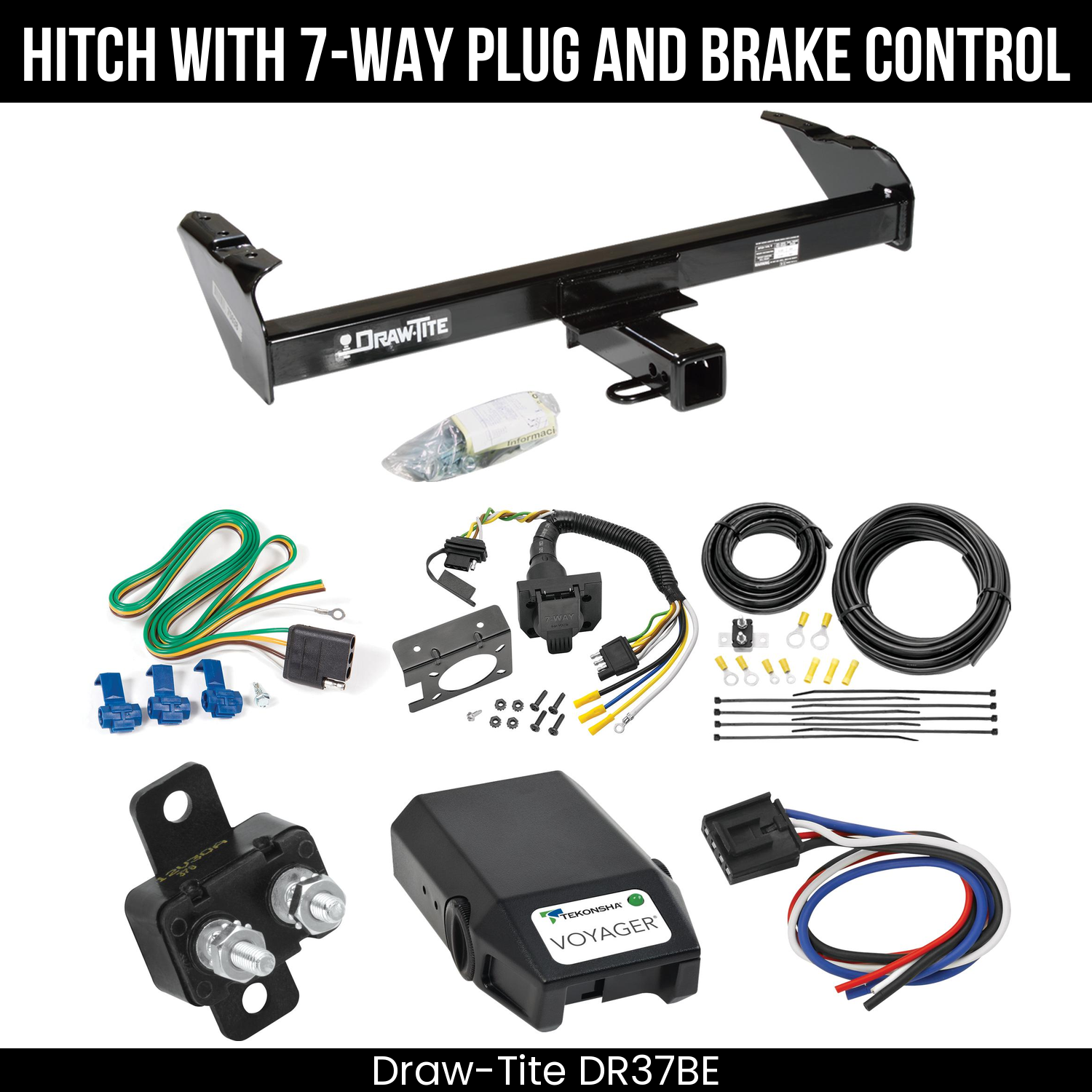 Trailer Hitch , 7-Way , Tekonsha Voyager Brake Control