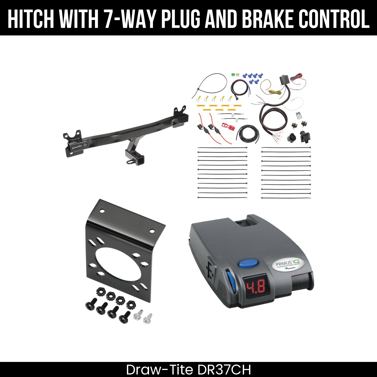 Trailer Hitch , 7-Way , Tekonsha Primus IQ Brake Control