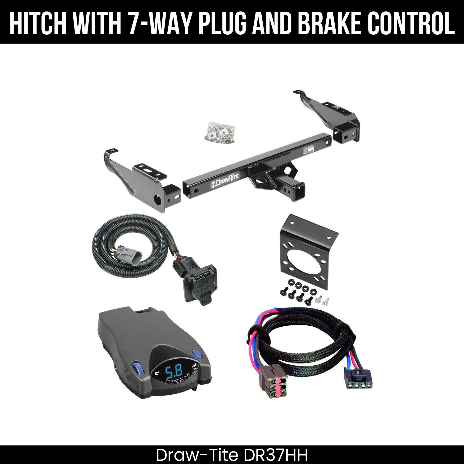Trailer Hitch , 7-Way , Tekonsha Prodigy P2 Brake Control