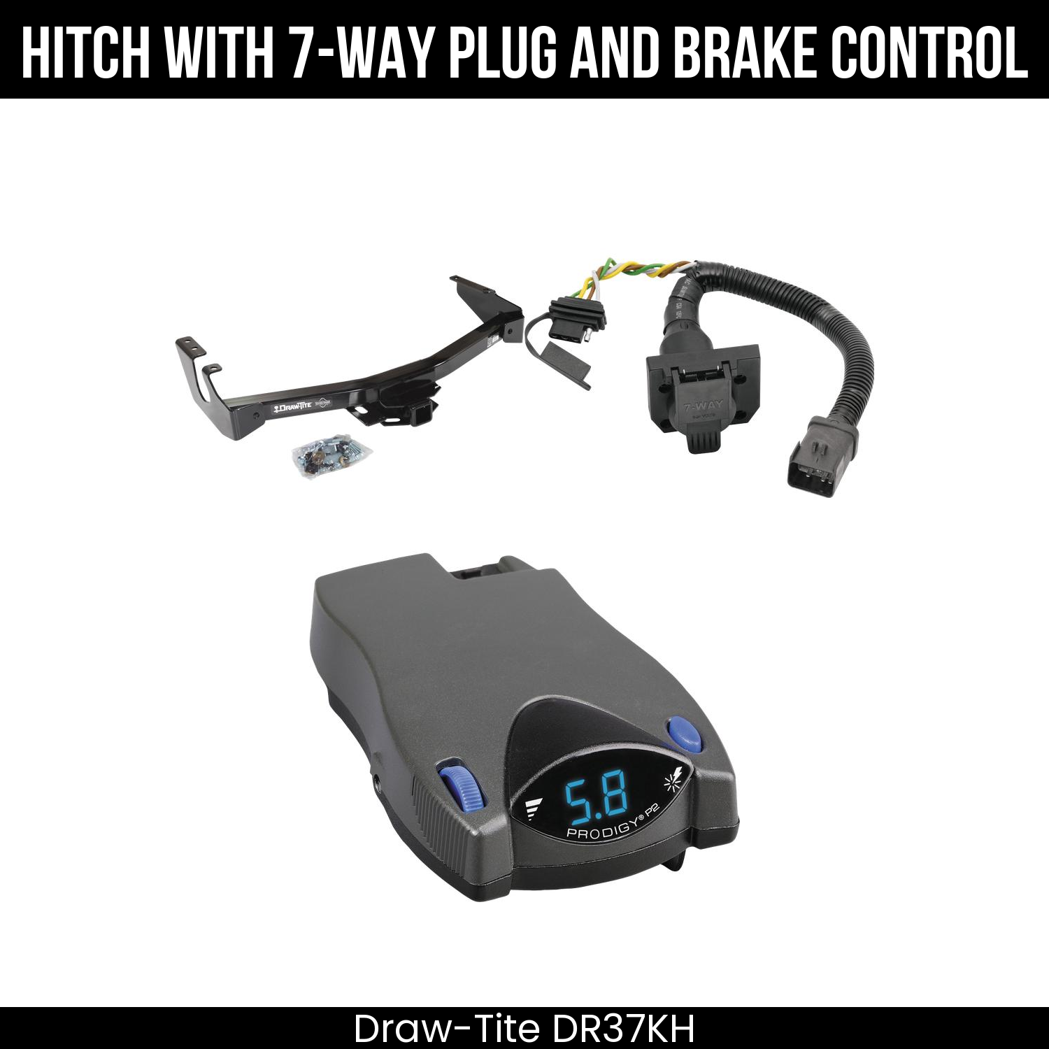Trailer Hitch , 7-Way , Tekonsha Prodigy P2 Brake Control