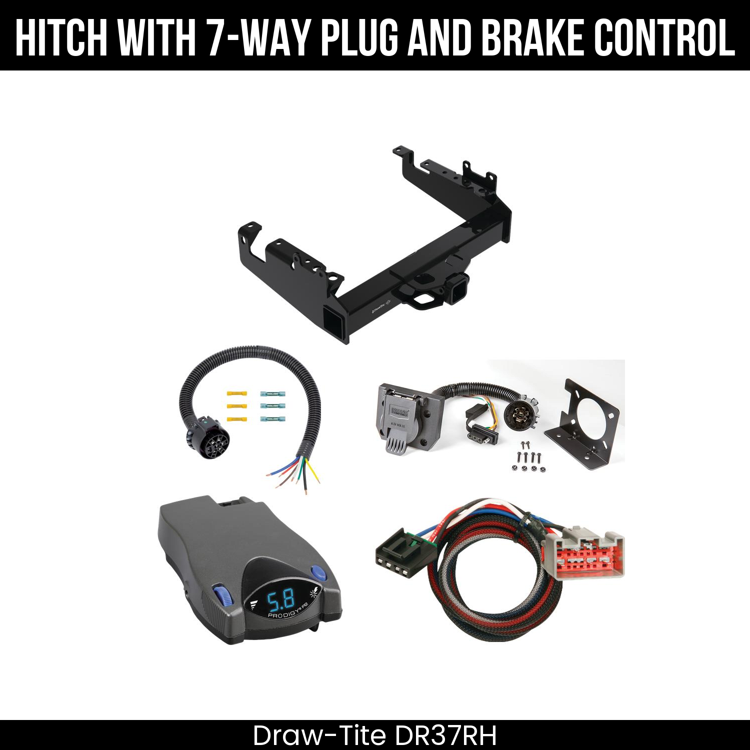 Trailer Hitch , 7-Way , Tekonsha Prodigy P2 Brake Control