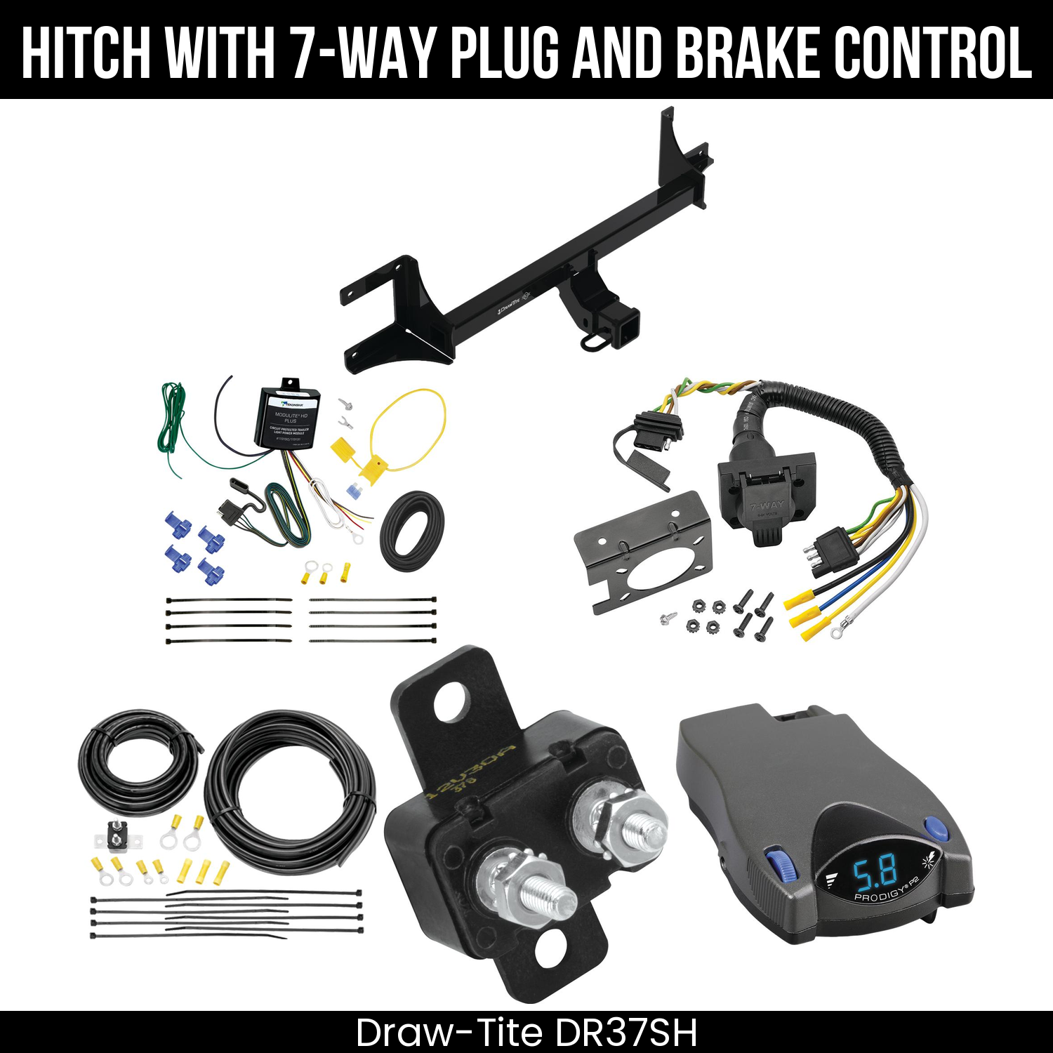 Trailer Hitch , 7-Way , Tekonsha Prodigy P2 Brake Control