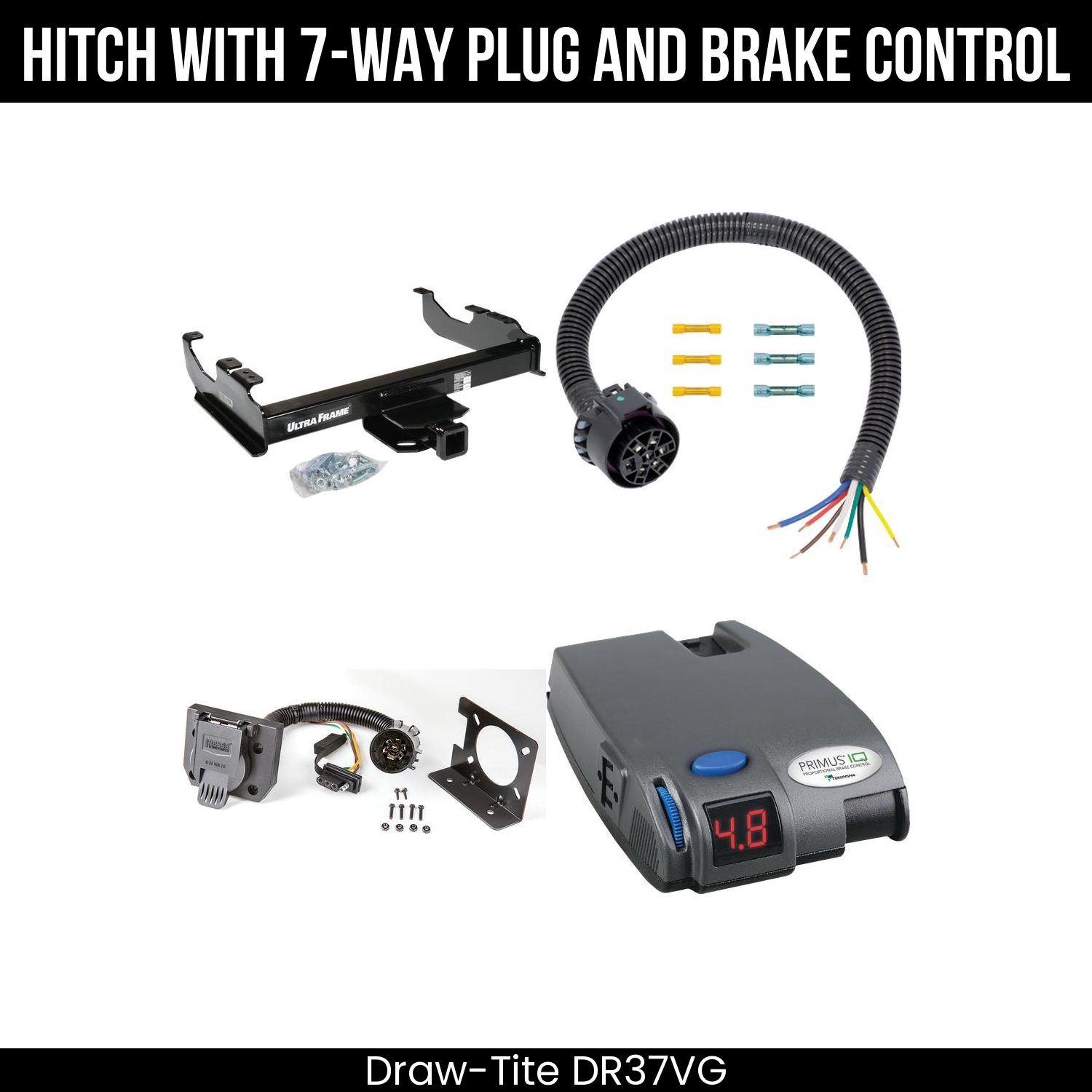 Trailer Hitch , 7-Way , Tekonsha Primus IQ Brake Control