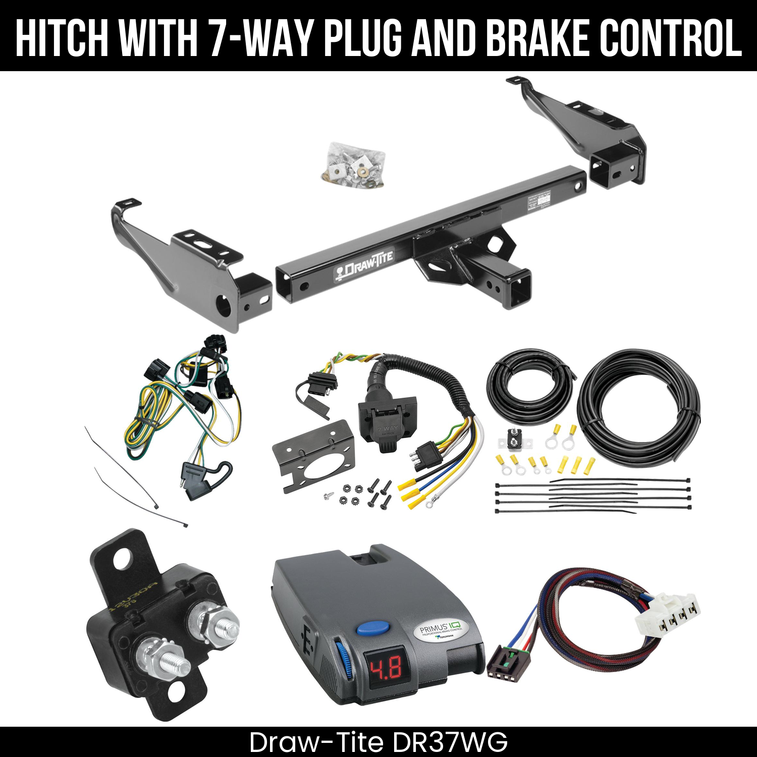 Trailer Hitch , 7-Way , Tekonsha Primus IQ Brake Control