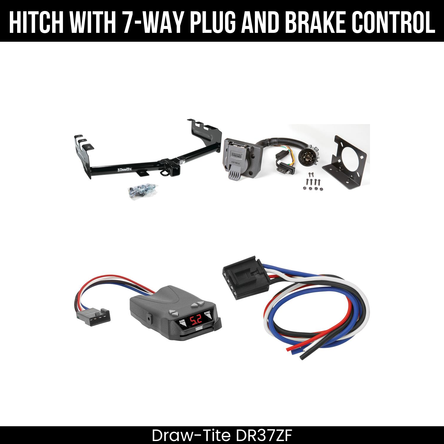 Trailer Hitch , 7-Way , Reese Brakeman IV Brake Control