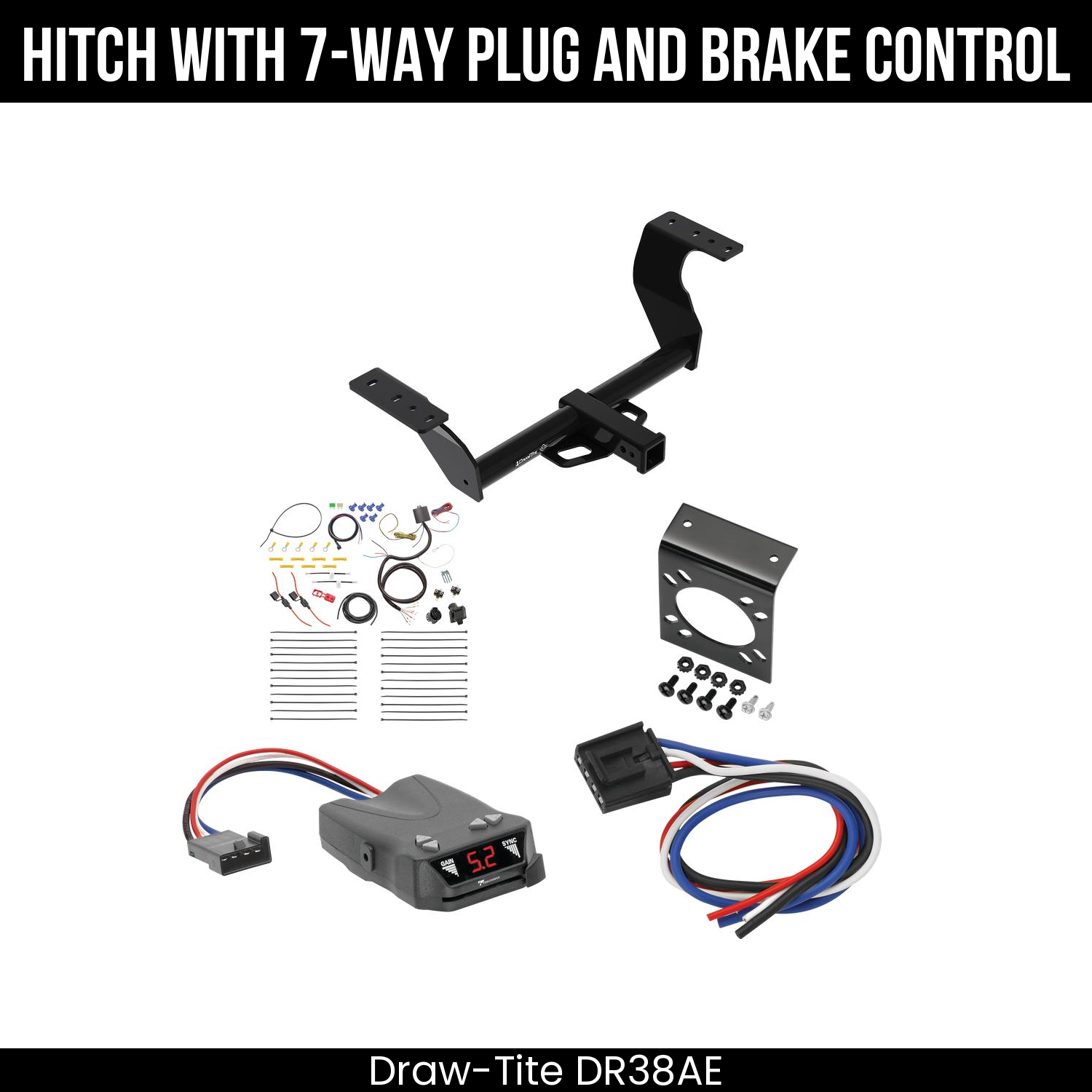Trailer Hitch , 7-Way , Tekonsha Brakeman IV Brake Control
