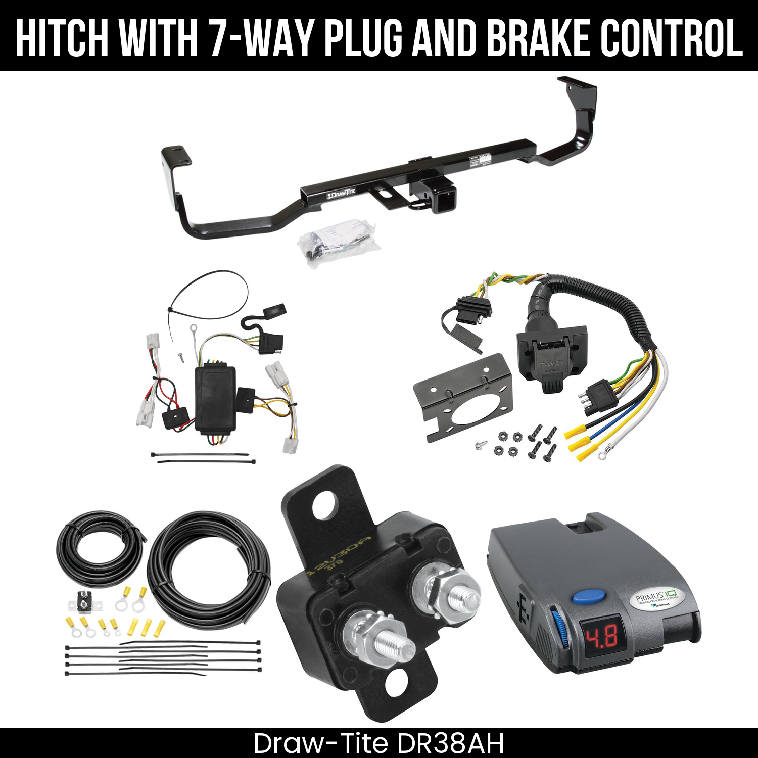 Trailer Hitch , 7-Way , Tekonsha Primus IQ Brake Control