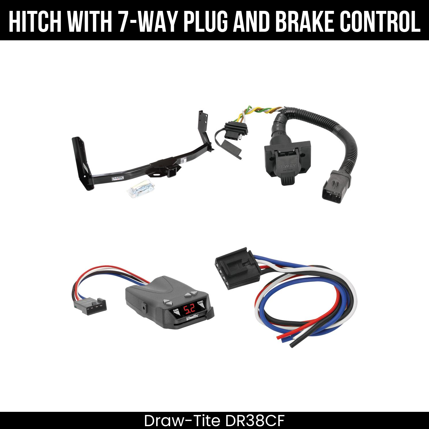 Trailer Hitch , 7-Way , Draw-Tite Activator IV Brake Control