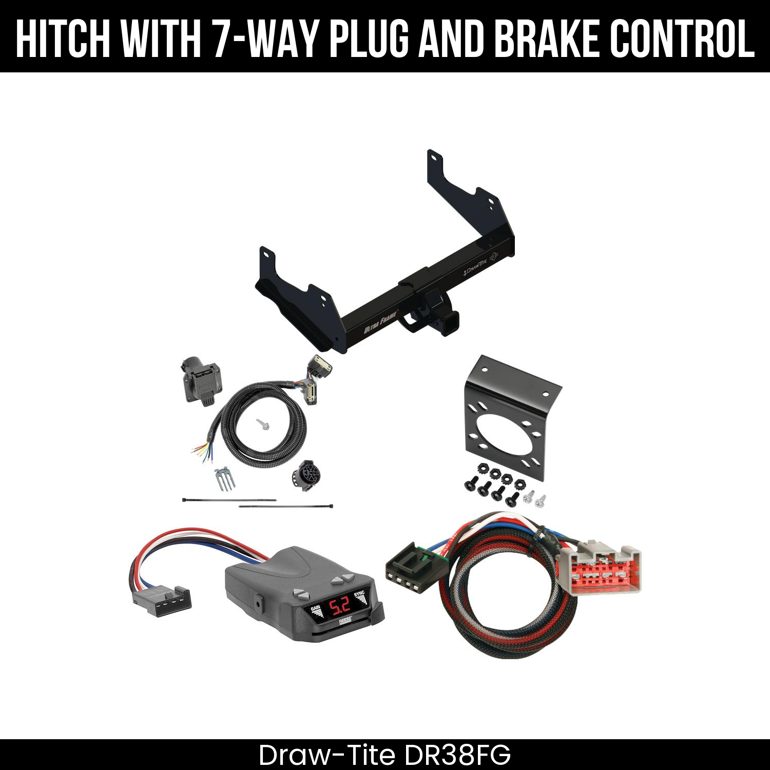 Trailer Hitch , 7-Way , Reese Brakeman IV Brake Control