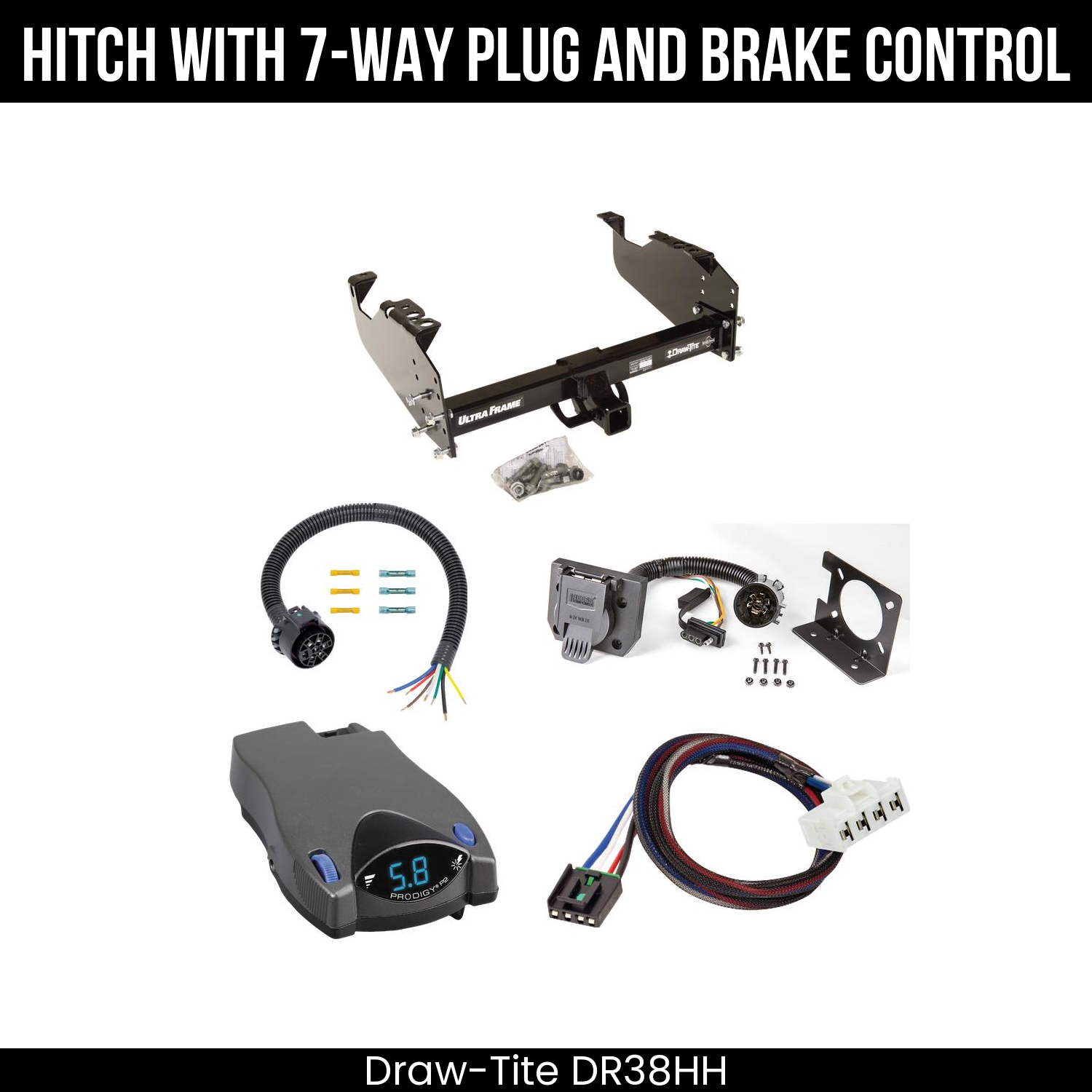 Trailer Hitch , 7-Way , Tekonsha Prodigy P2 Brake Control