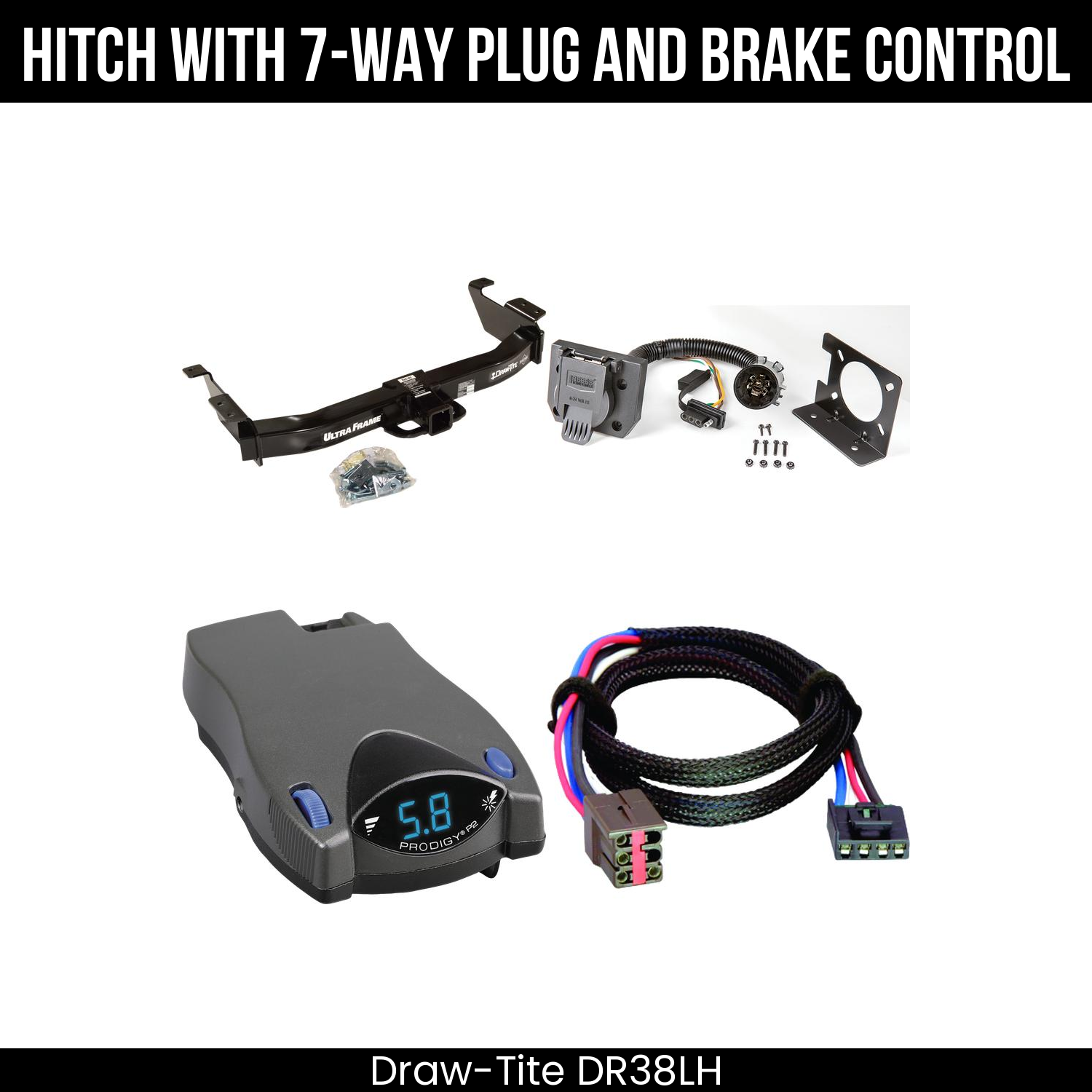 Trailer Hitch , 7-Way , Tekonsha Prodigy P2 Brake Control