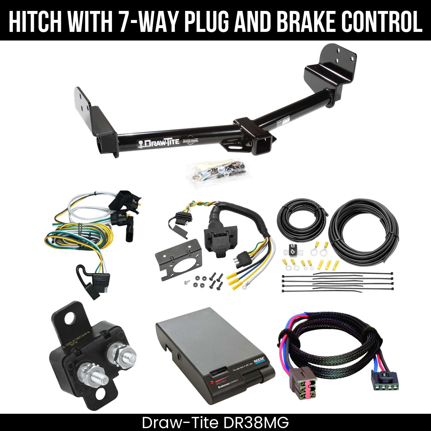 Trailer Hitch , 7-Way , Reese Brakeman Brake Control