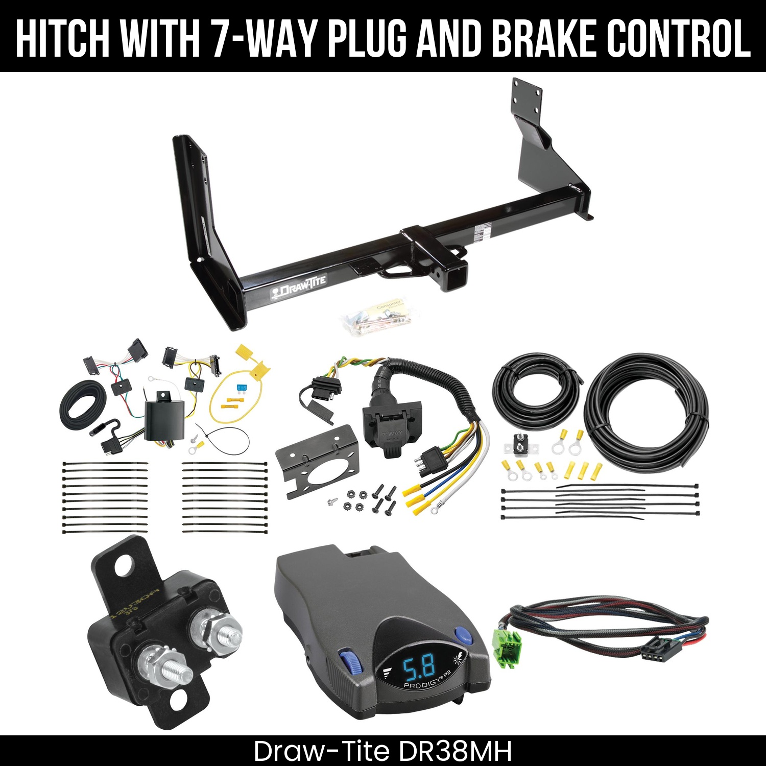 Trailer Hitch , 7-Way , Tekonsha Prodigy P2 Brake Control