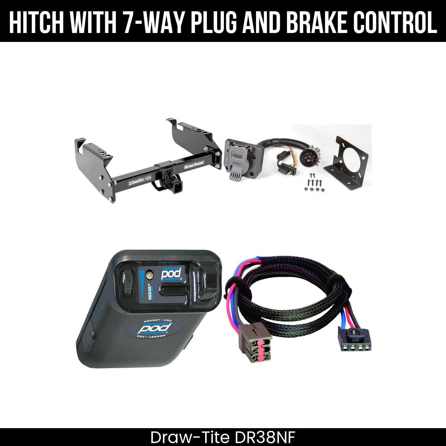 Trailer Hitch , 7-Way , Reese POD Brake Control