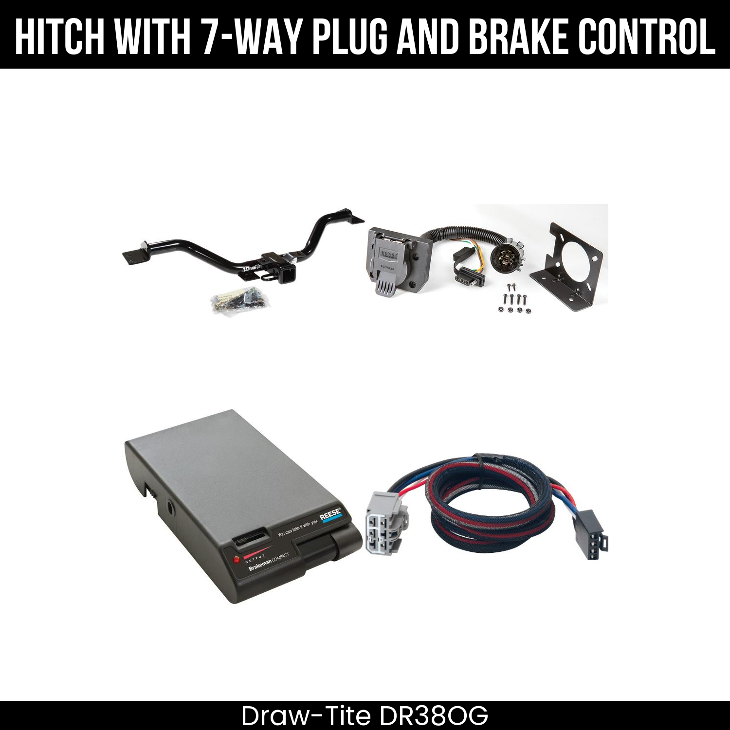 Trailer Hitch , 7-Way , Reese Brakeman Brake Control