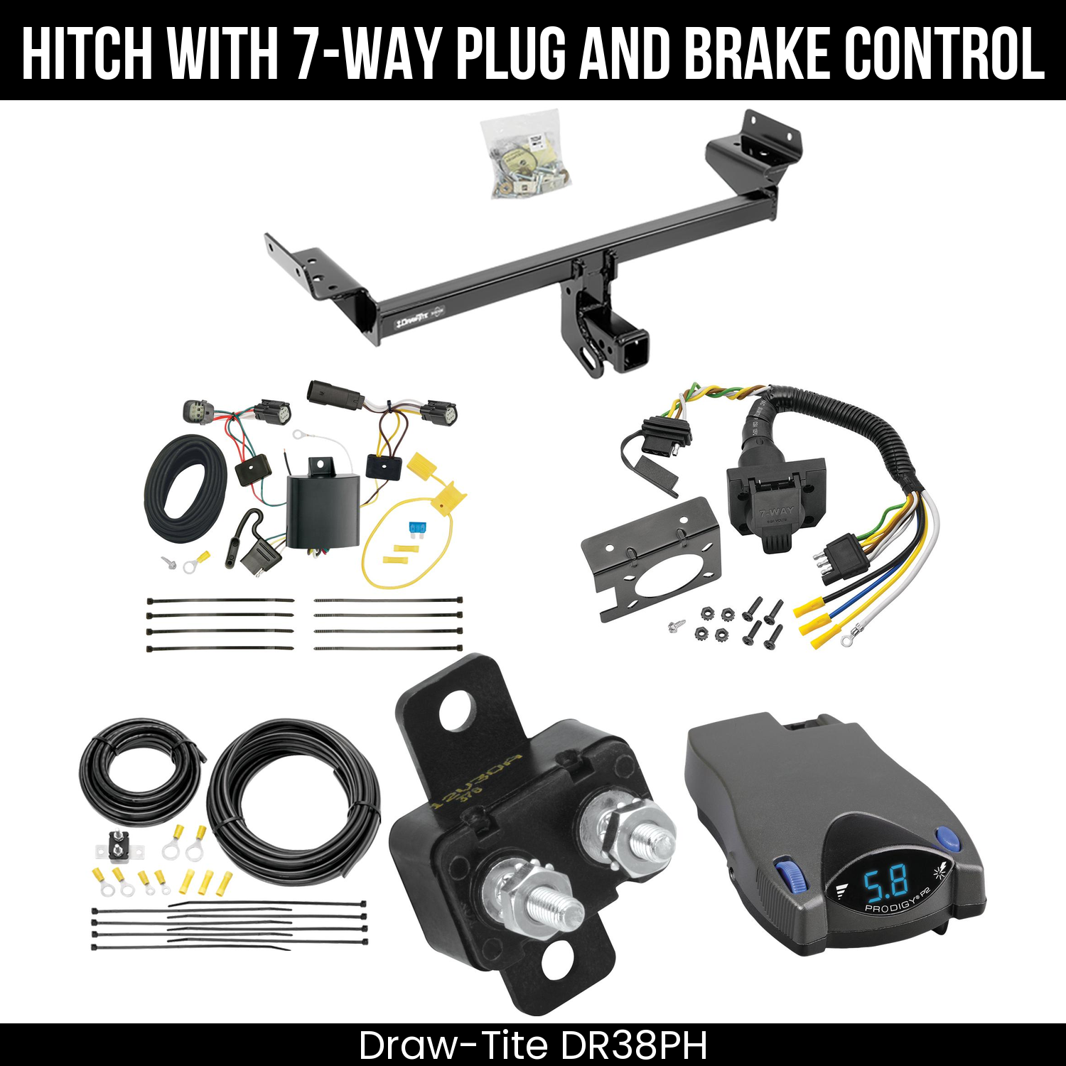 Trailer Hitch , 7-Way , Tekonsha Prodigy P2 Brake Control