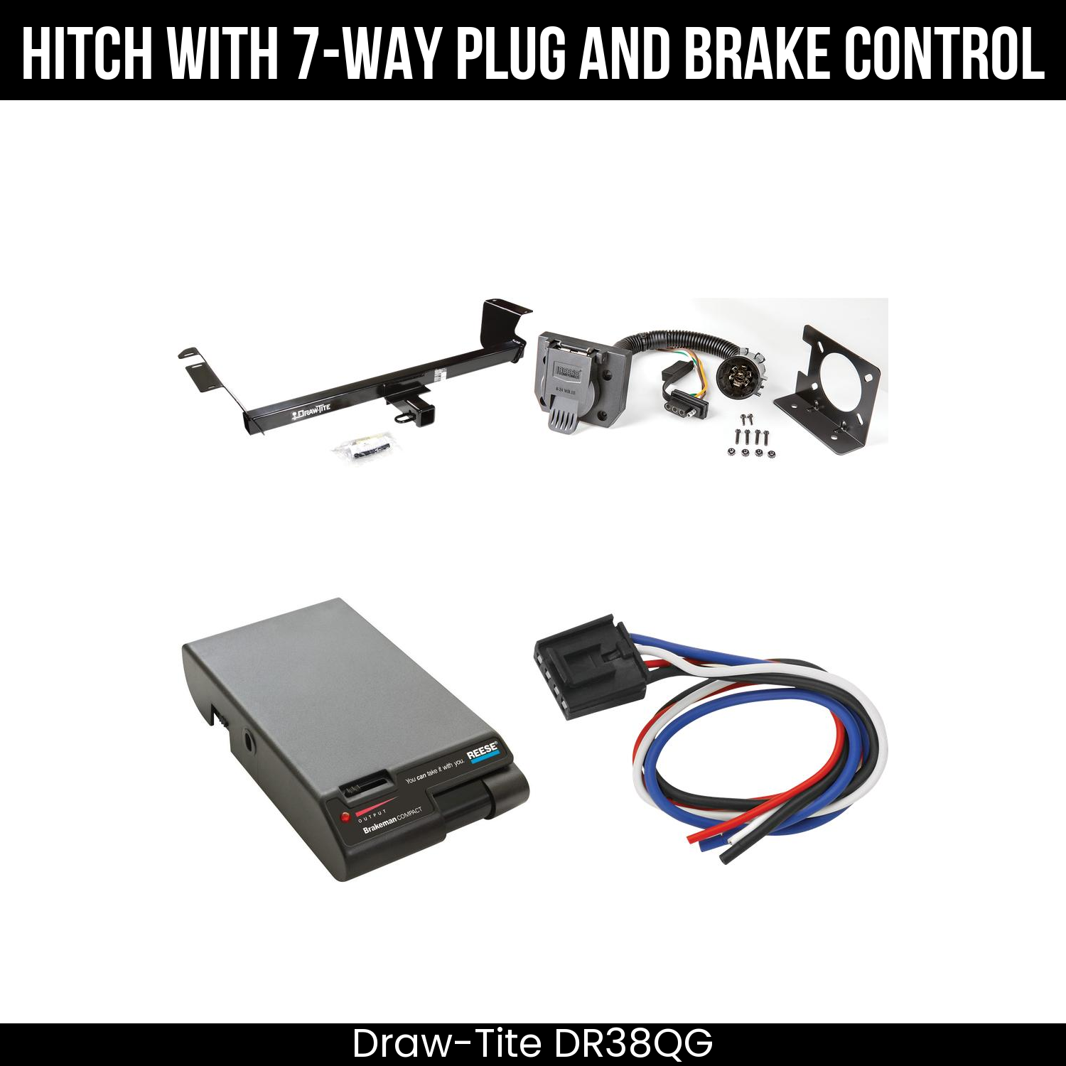 Trailer Hitch , 7-Way , Reese Brakeman Brake Control