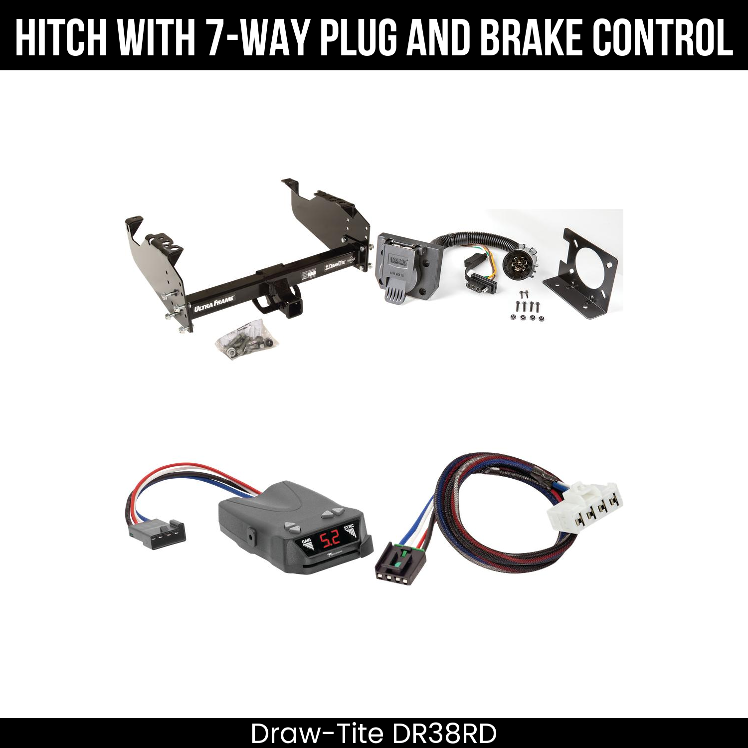 Trailer Hitch , 7-Way , Tekonsha Brakeman IV Brake Control