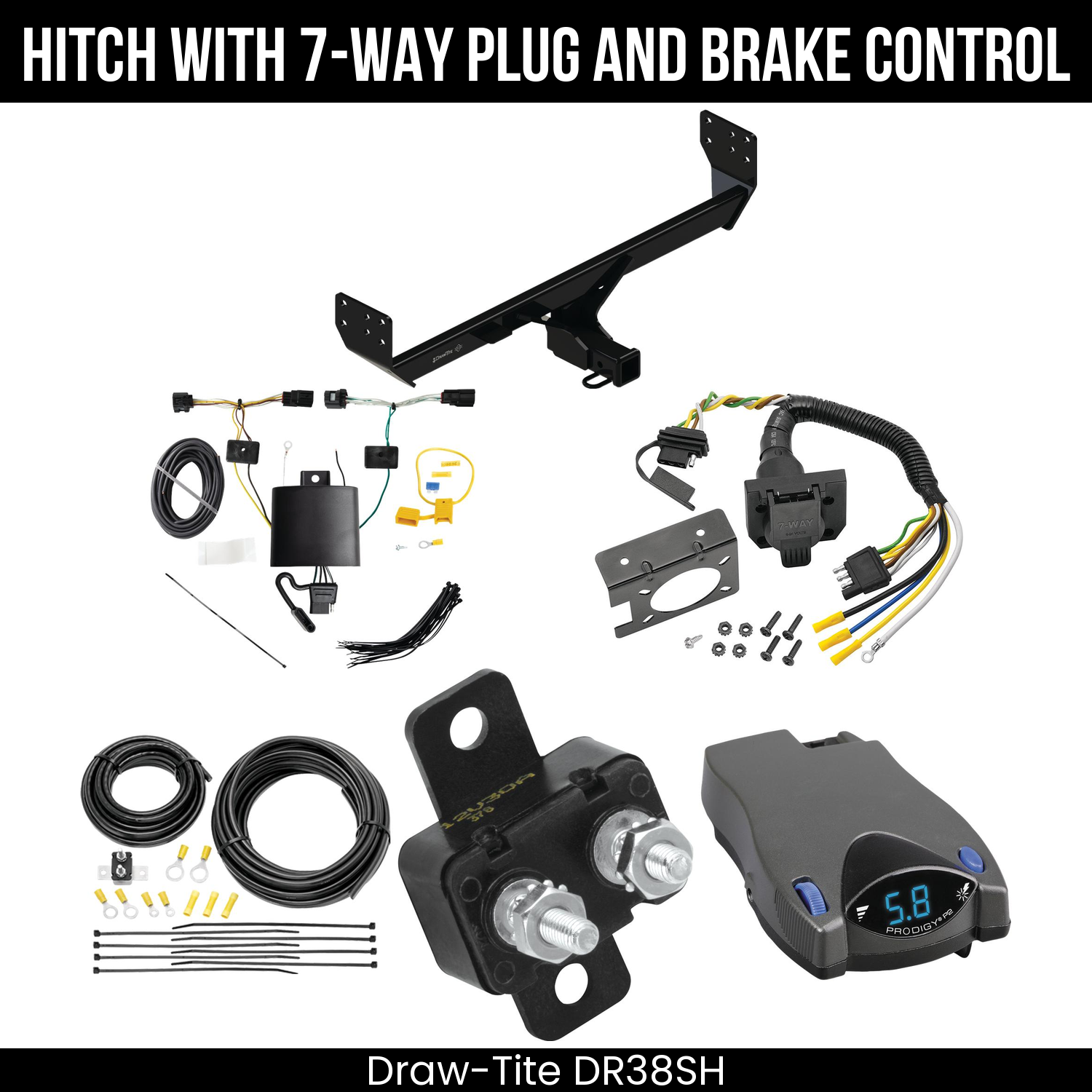 Trailer Hitch , 7-Way , Tekonsha Prodigy P2 Brake Control