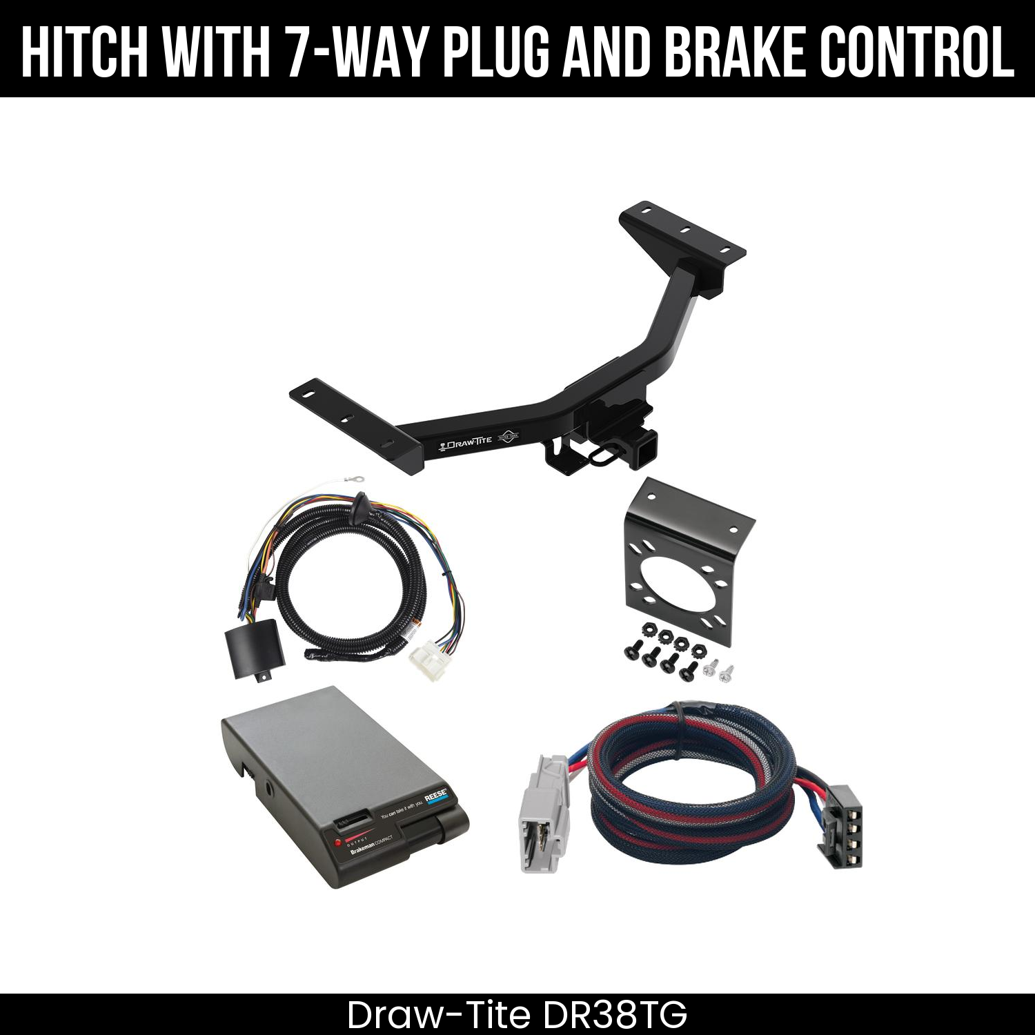Trailer Hitch , 7-Way , Reese Brakeman Brake Control