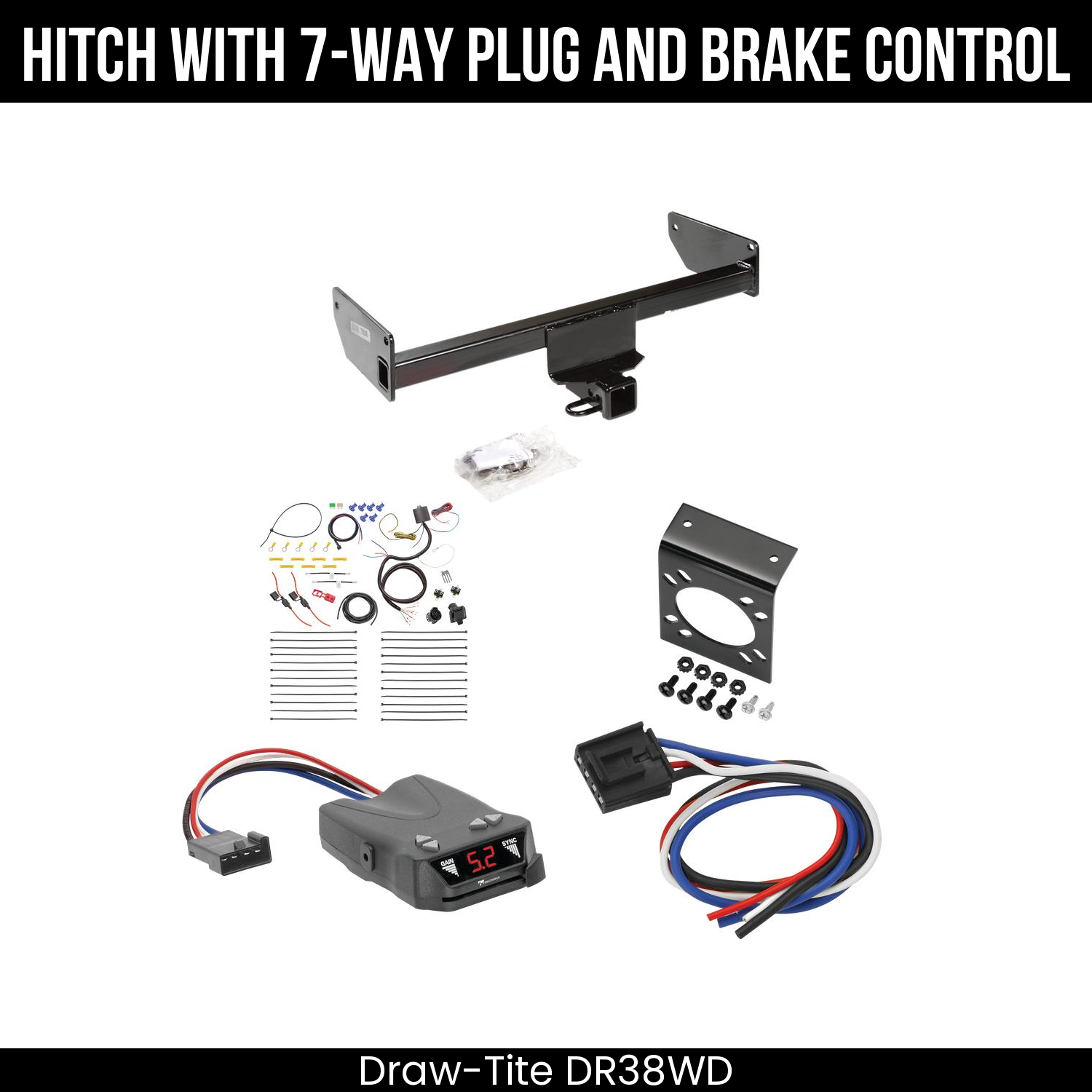 Trailer Hitch , 7-Way , Tekonsha Brakeman IV Brake Control