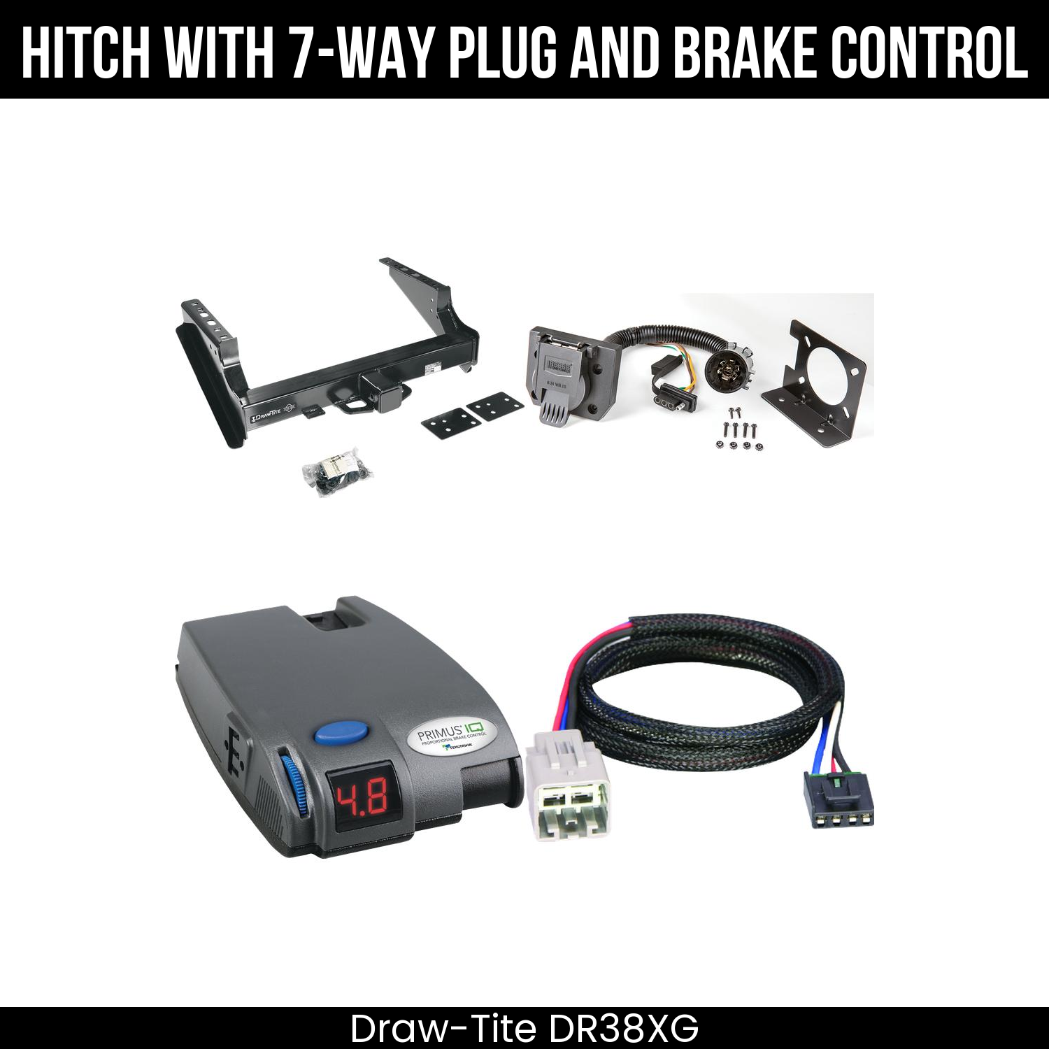 Trailer Hitch , 7-Way , Tekonsha Primus IQ Brake Control