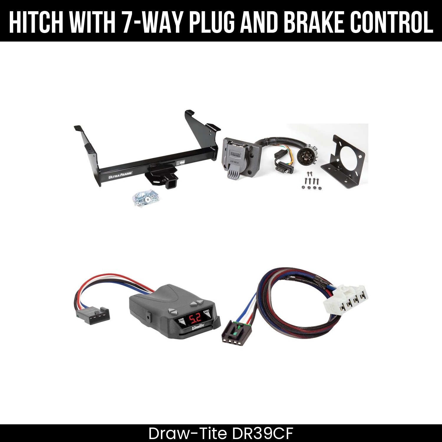 Trailer Hitch , 7-Way , Draw-Tite Activator IV Brake Control