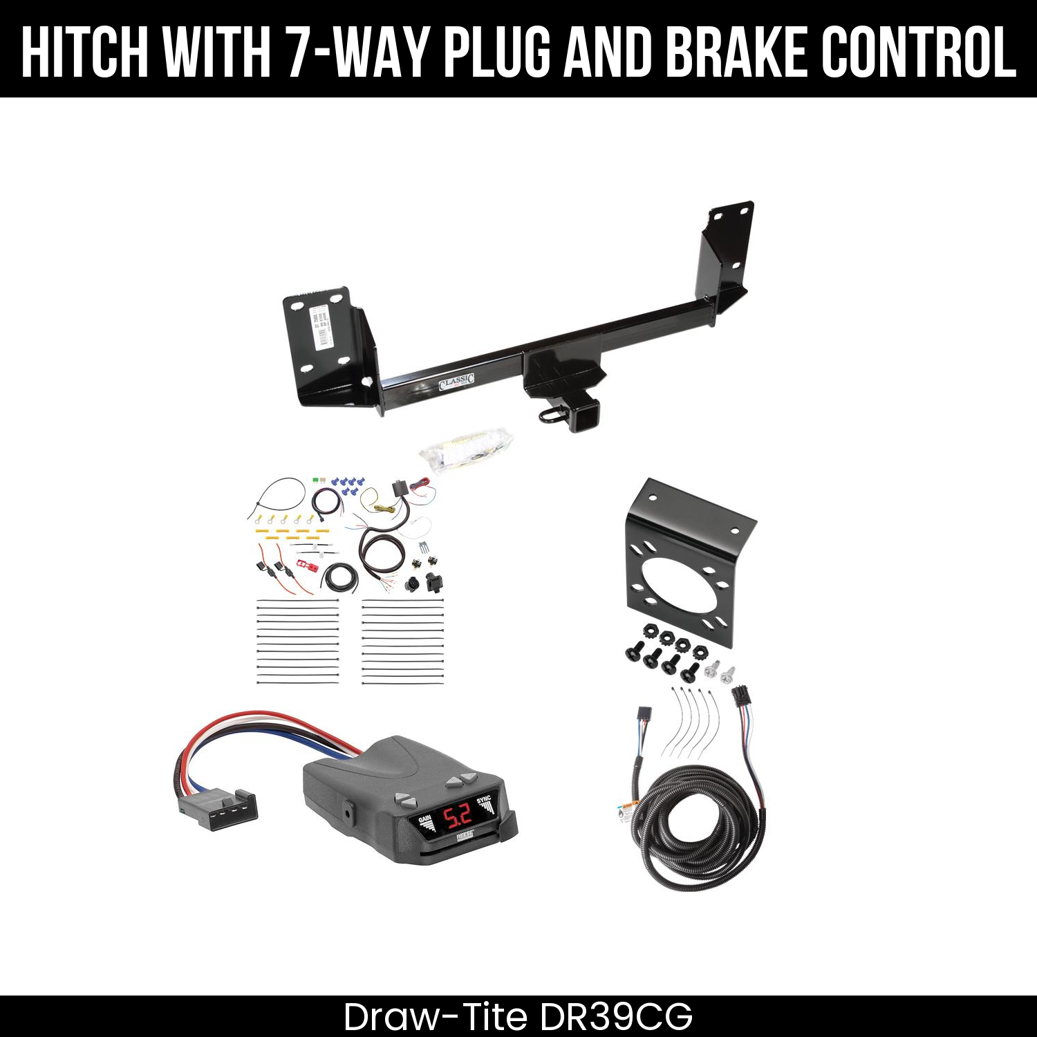 Trailer Hitch , 7-Way , Reese Brakeman IV Brake Control