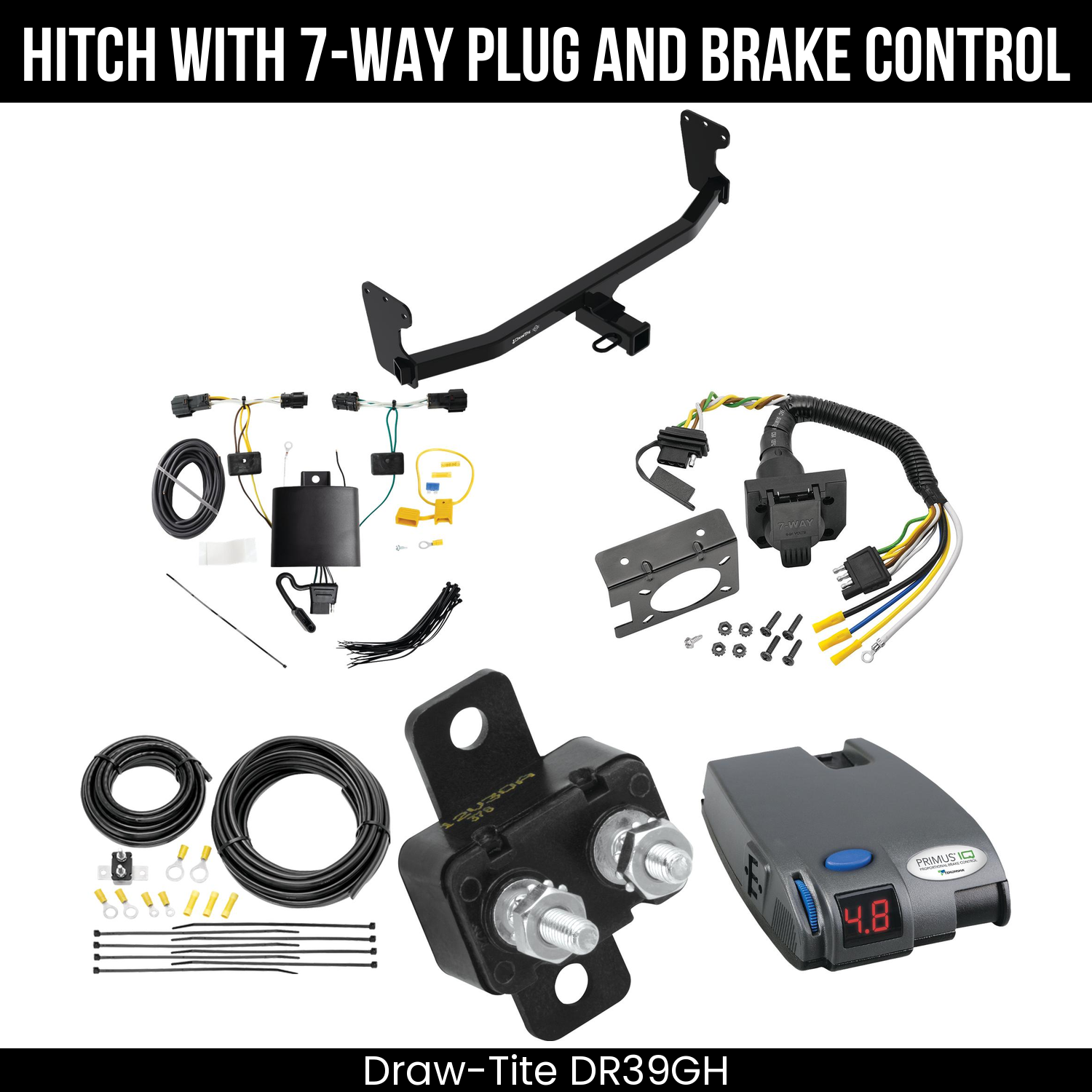 Trailer Hitch , 7-Way , Tekonsha Primus IQ Brake Control