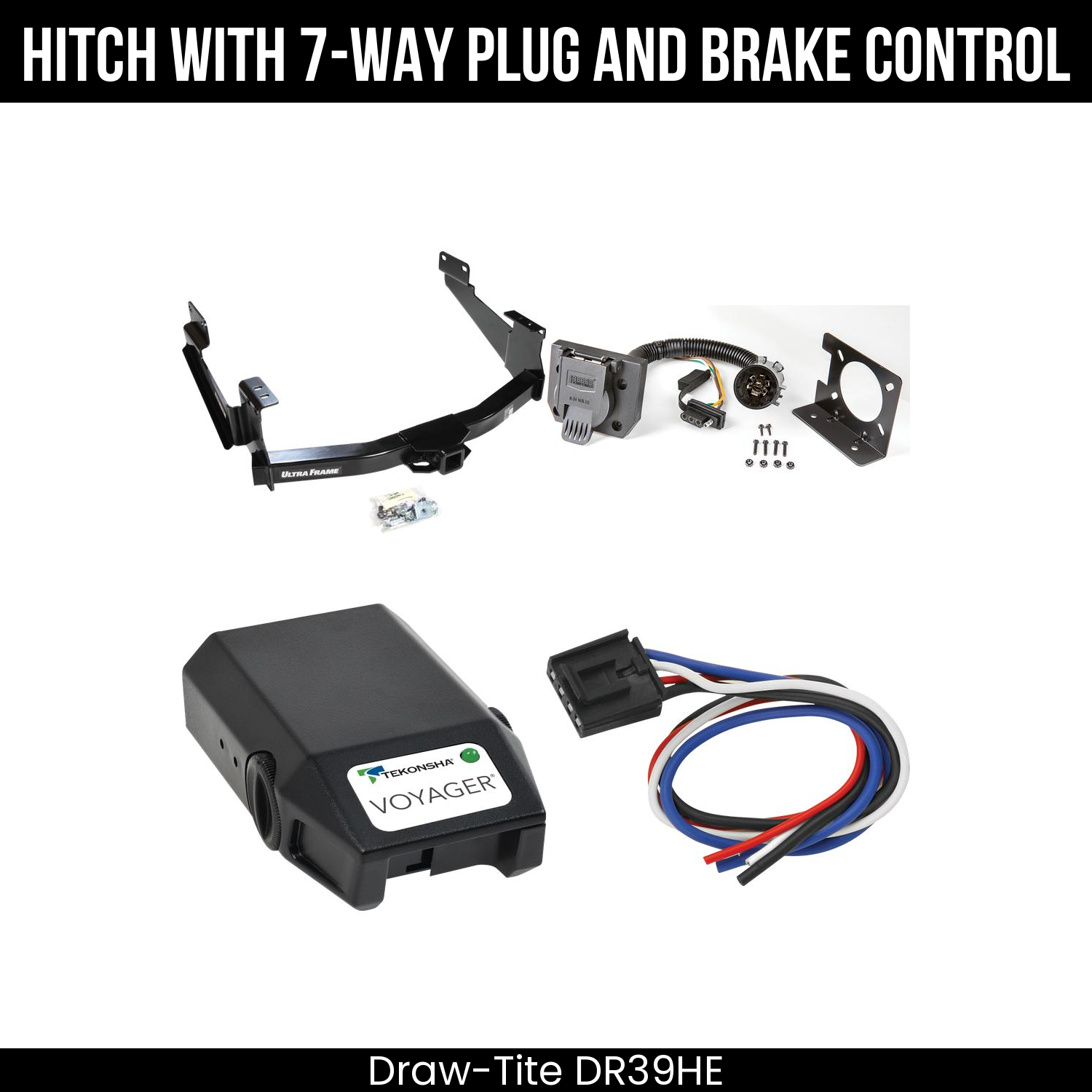 Trailer Hitch , 7-Way , Tekonsha Voyager Brake Control