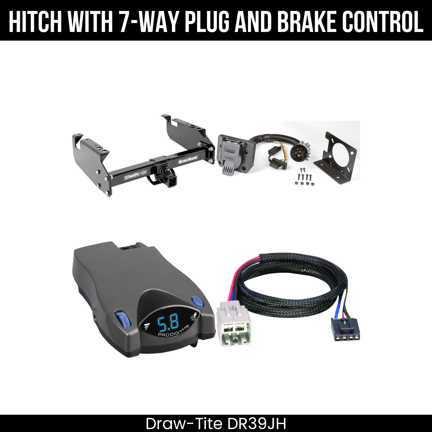 Trailer Hitch , 7-Way , Tekonsha Prodigy P2 Brake Control