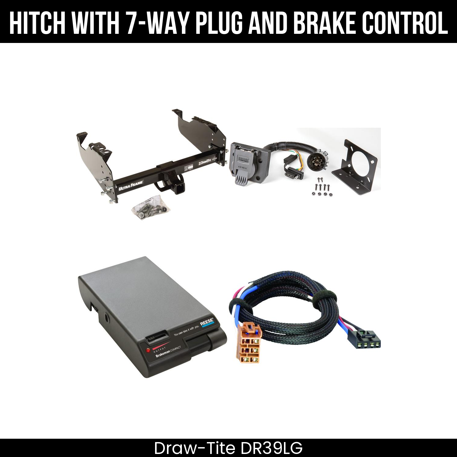 Trailer Hitch , 7-Way , Reese Brakeman Brake Control