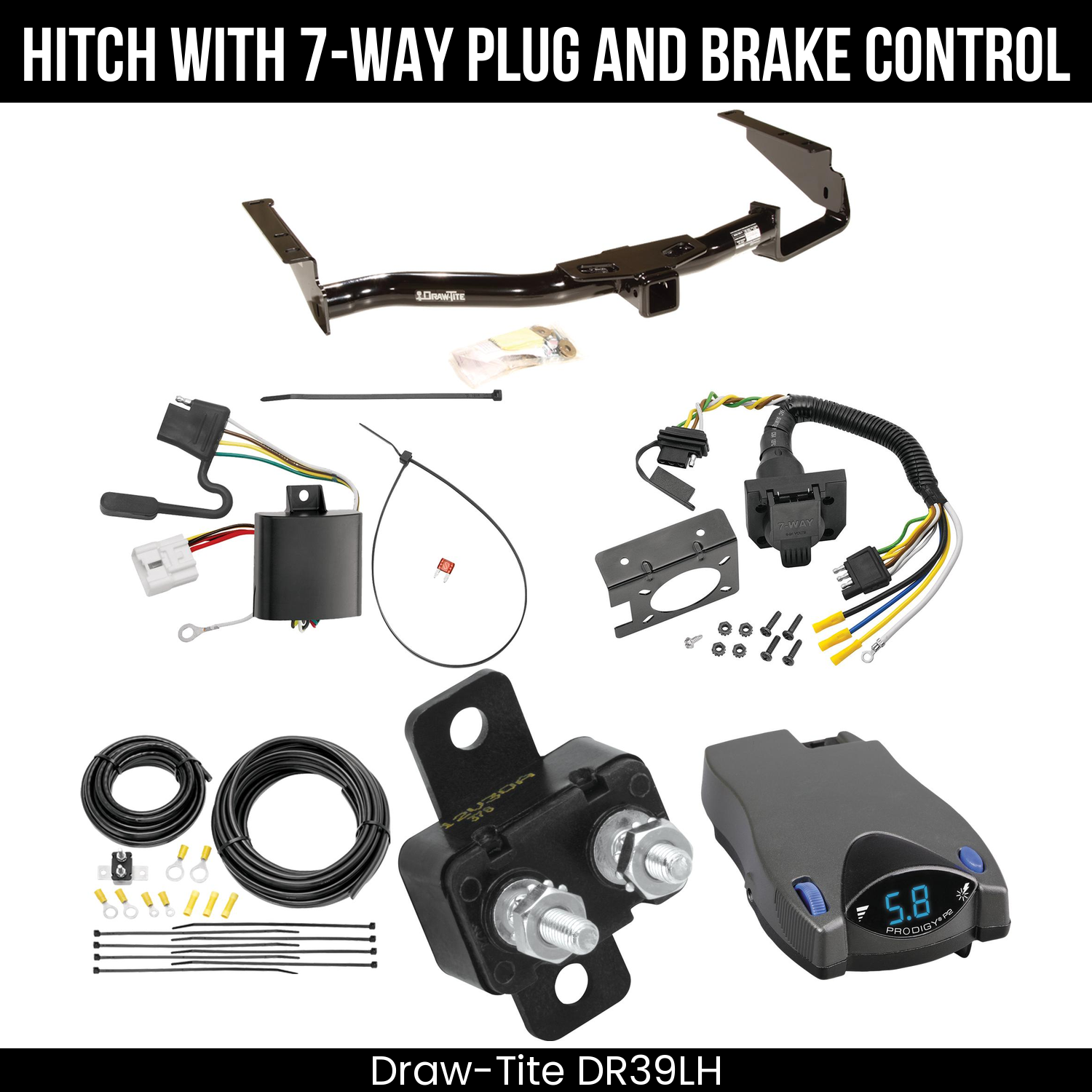 Trailer Hitch , 7-Way , Tekonsha Prodigy P2 Brake Control