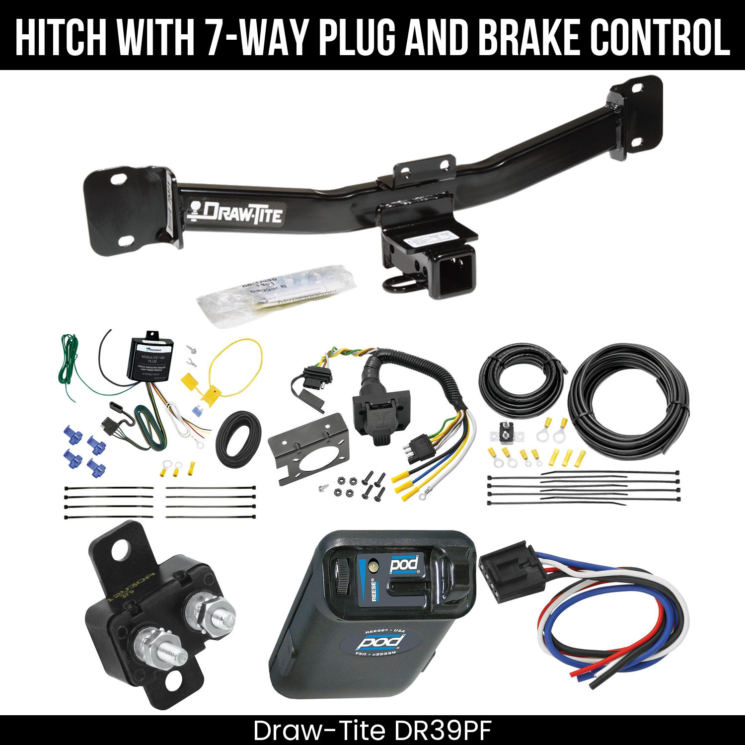 Trailer Hitch , 7-Way , Reese POD Brake Control